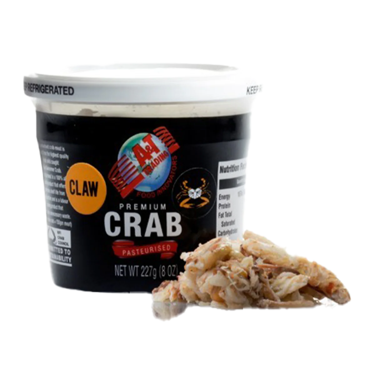 A&T Blue Swimmer Crab Claw Meat 227g