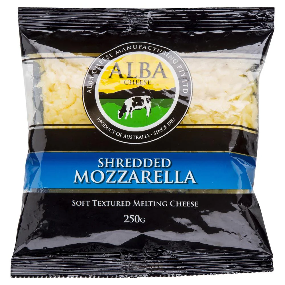 Alba Shredded Mozzarella Cheese 250g