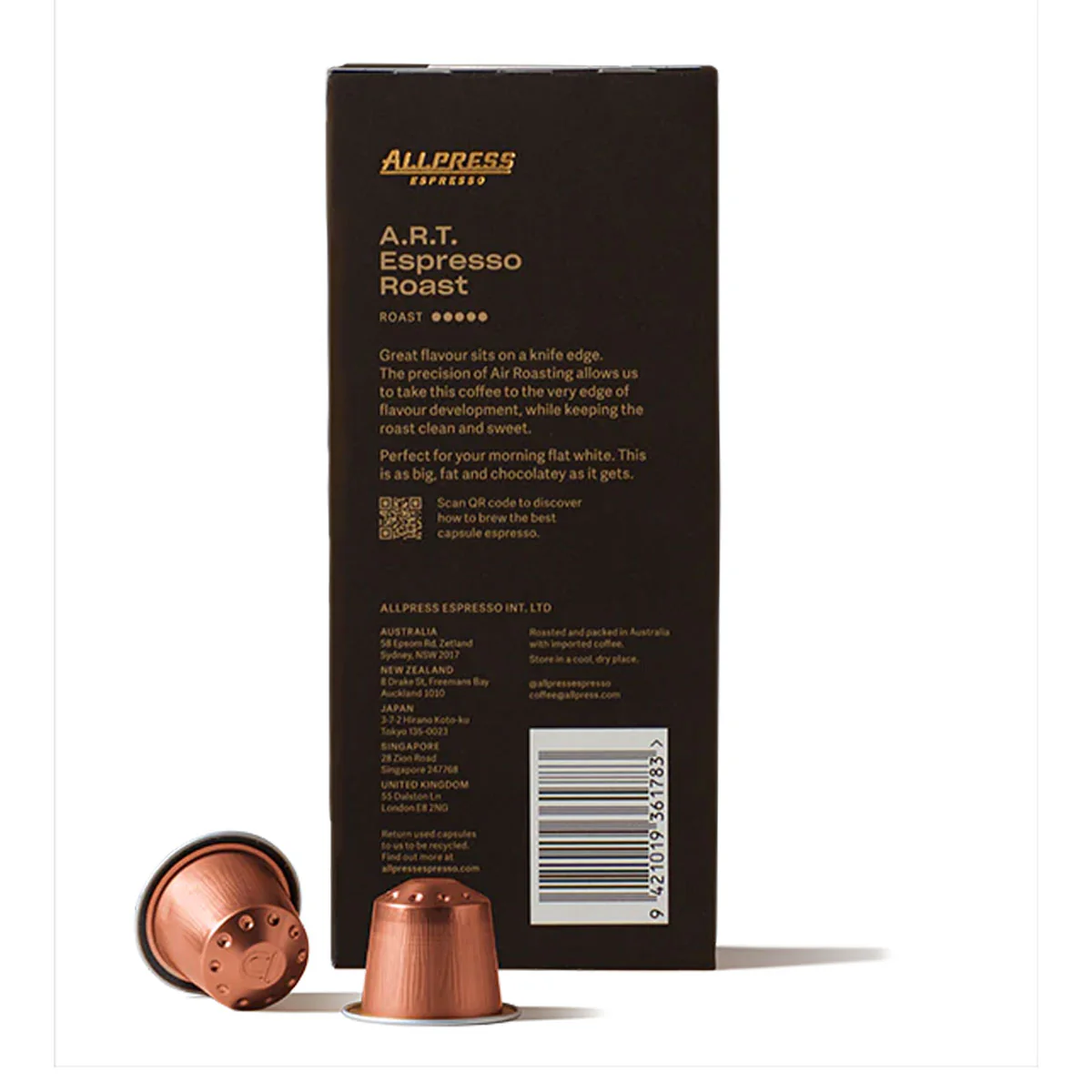 Allpress Espresso Capsules A.R.T. Espresso Roast Nespresso Compatible x10 54g - Image 2