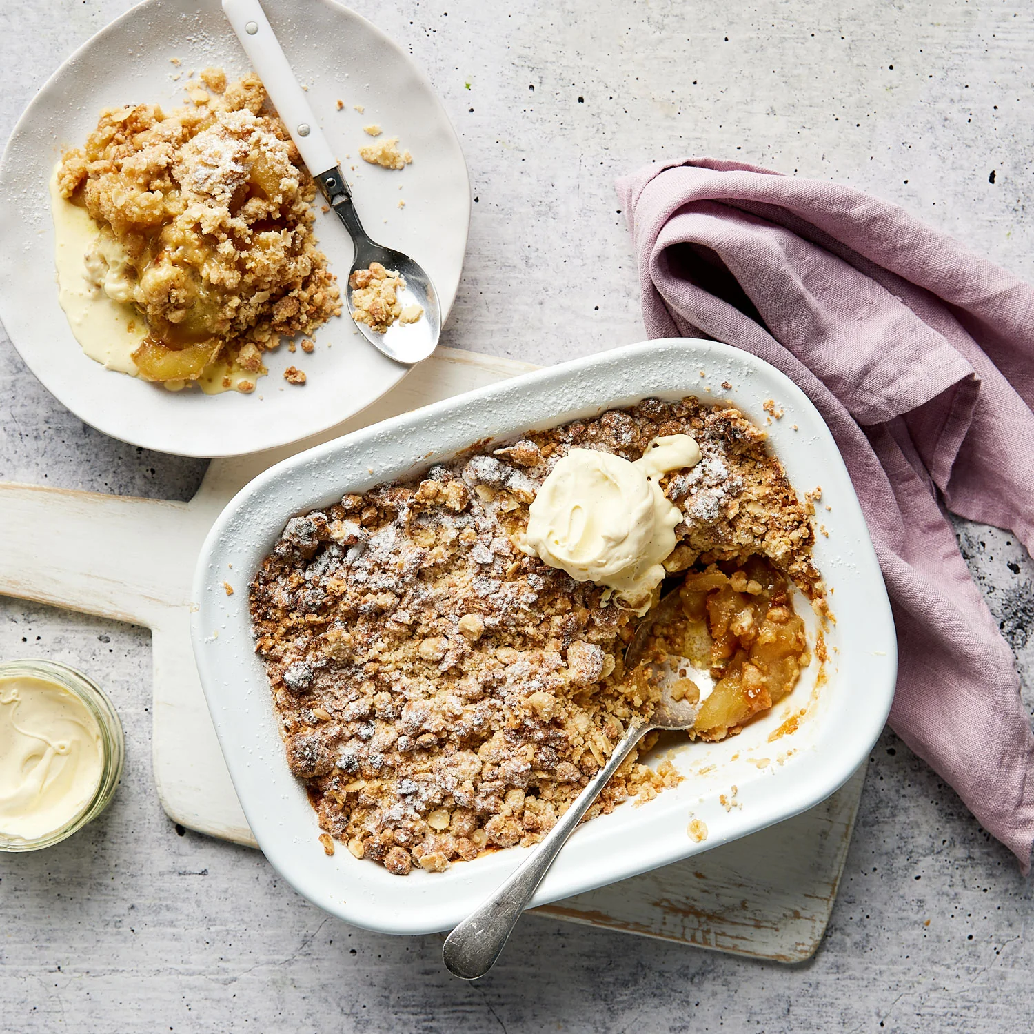 Apple Crumble - with Vanilla Cream - Image 2