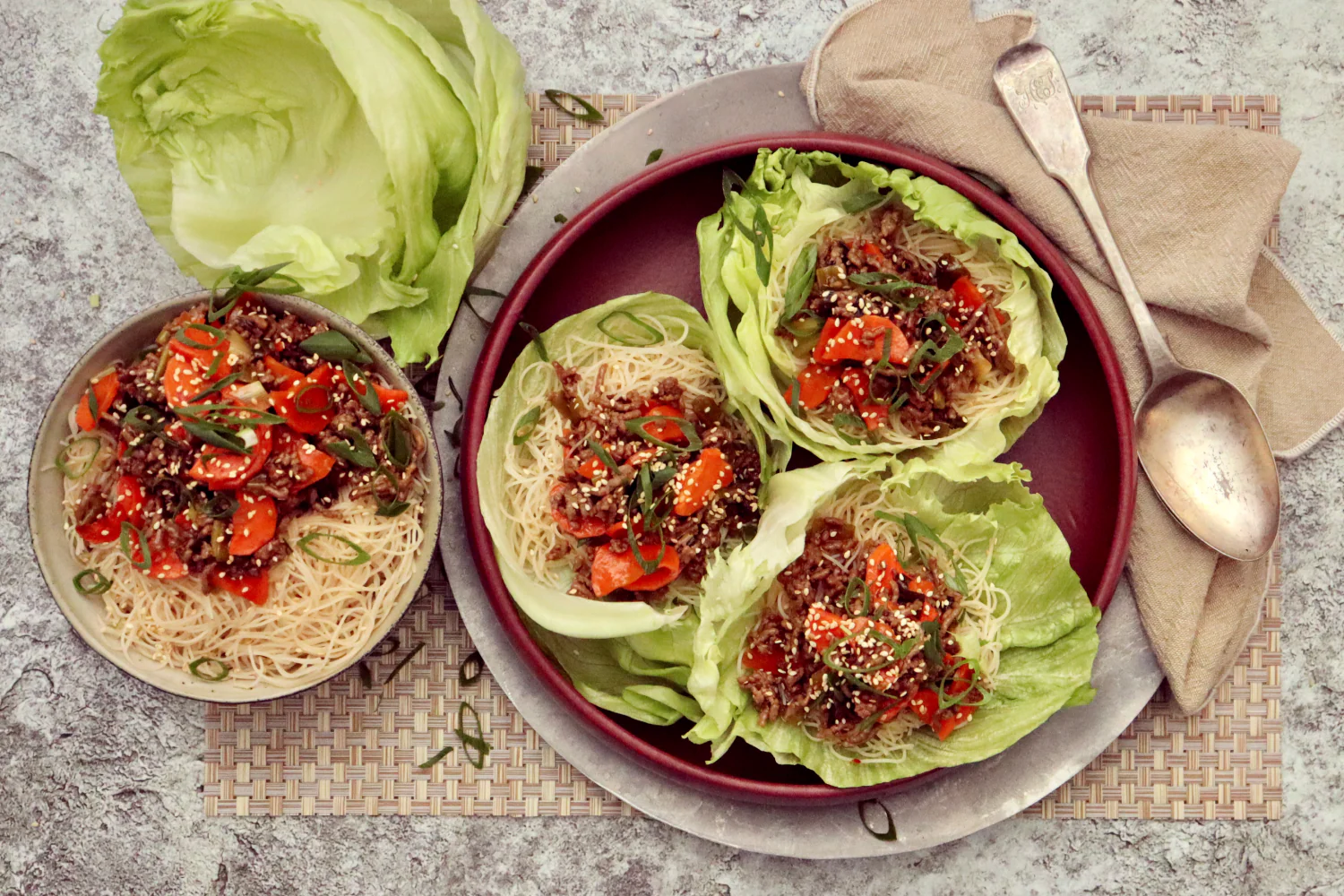 Asian Pork and Beef Lettuce Cups - Image 2