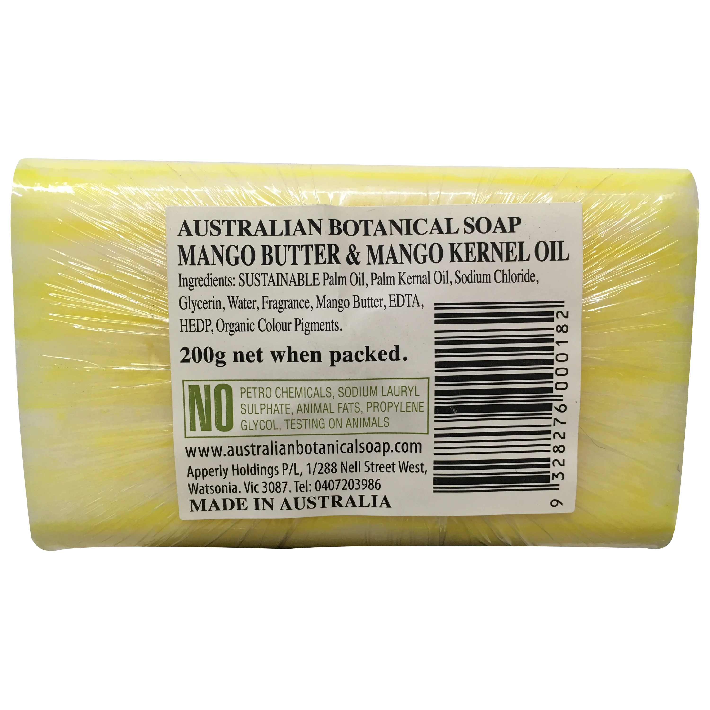 Australian Botanical Soap Mango Butter and Mango Kernel Oil 200g - Image 3