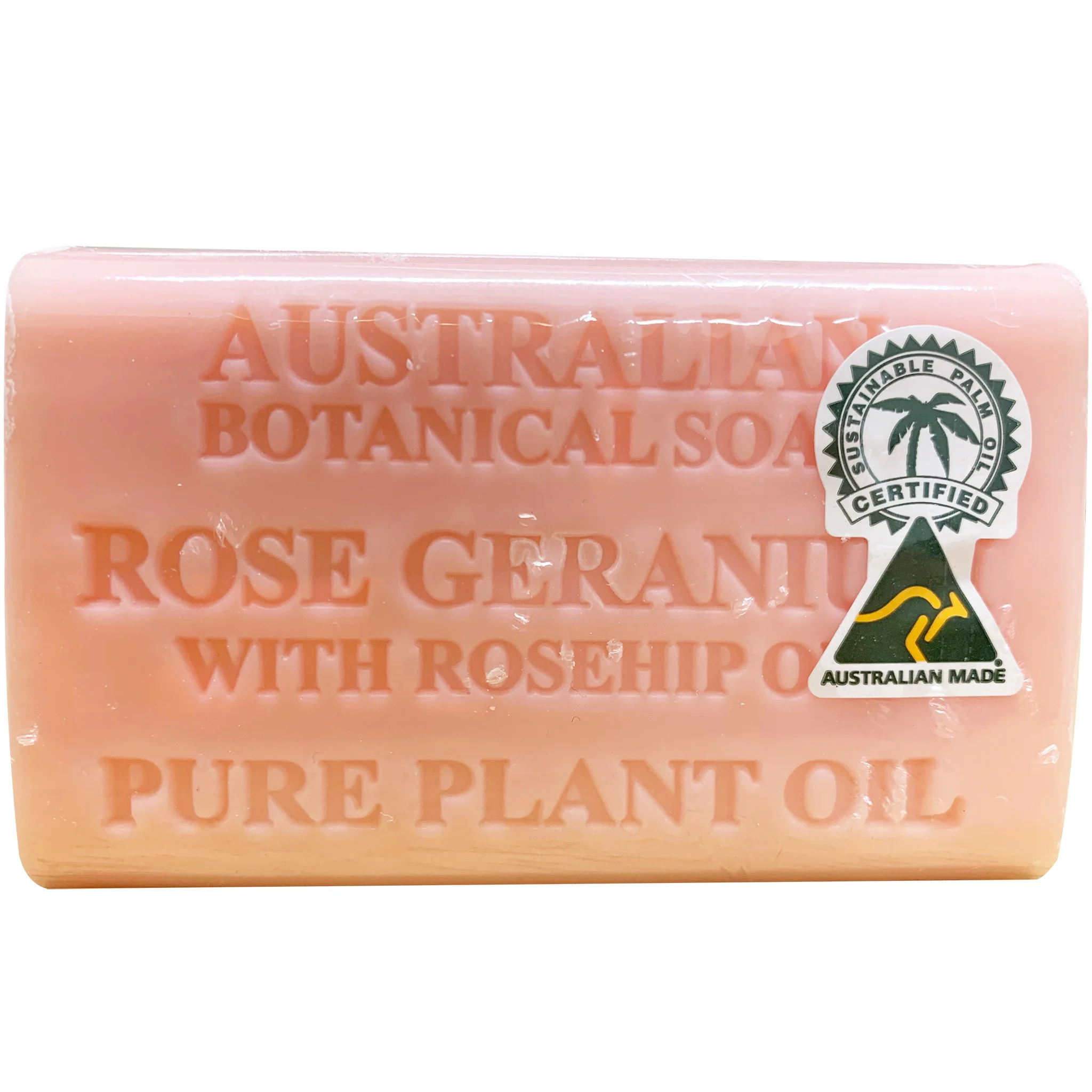 Australian Botanical Soap Rose Geranium with Rosehip Oil 200g - Image 2