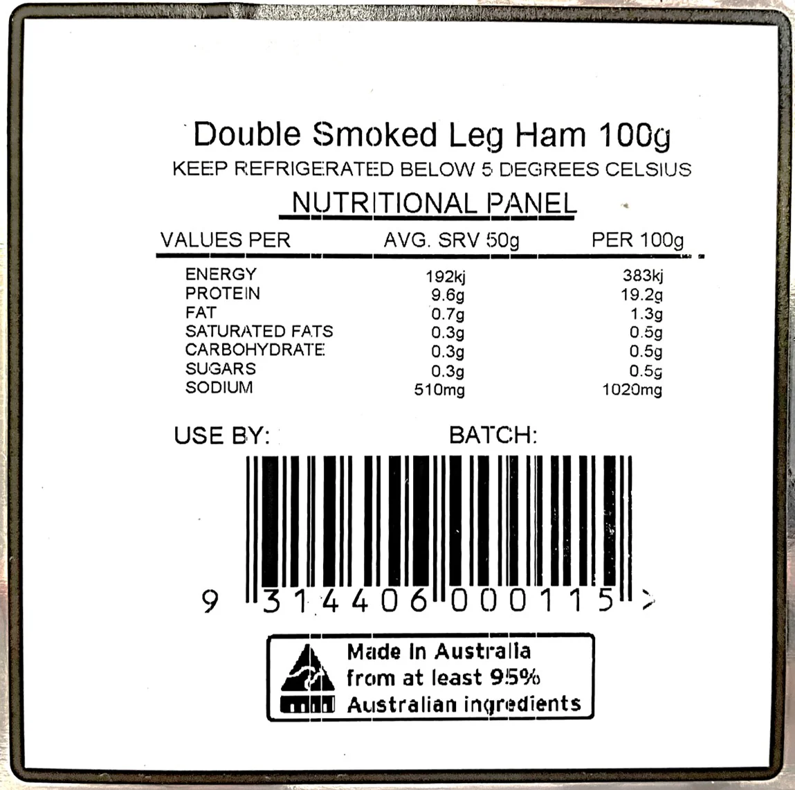 B-B Products Double Smoked Leg Ham 100g - Image 2