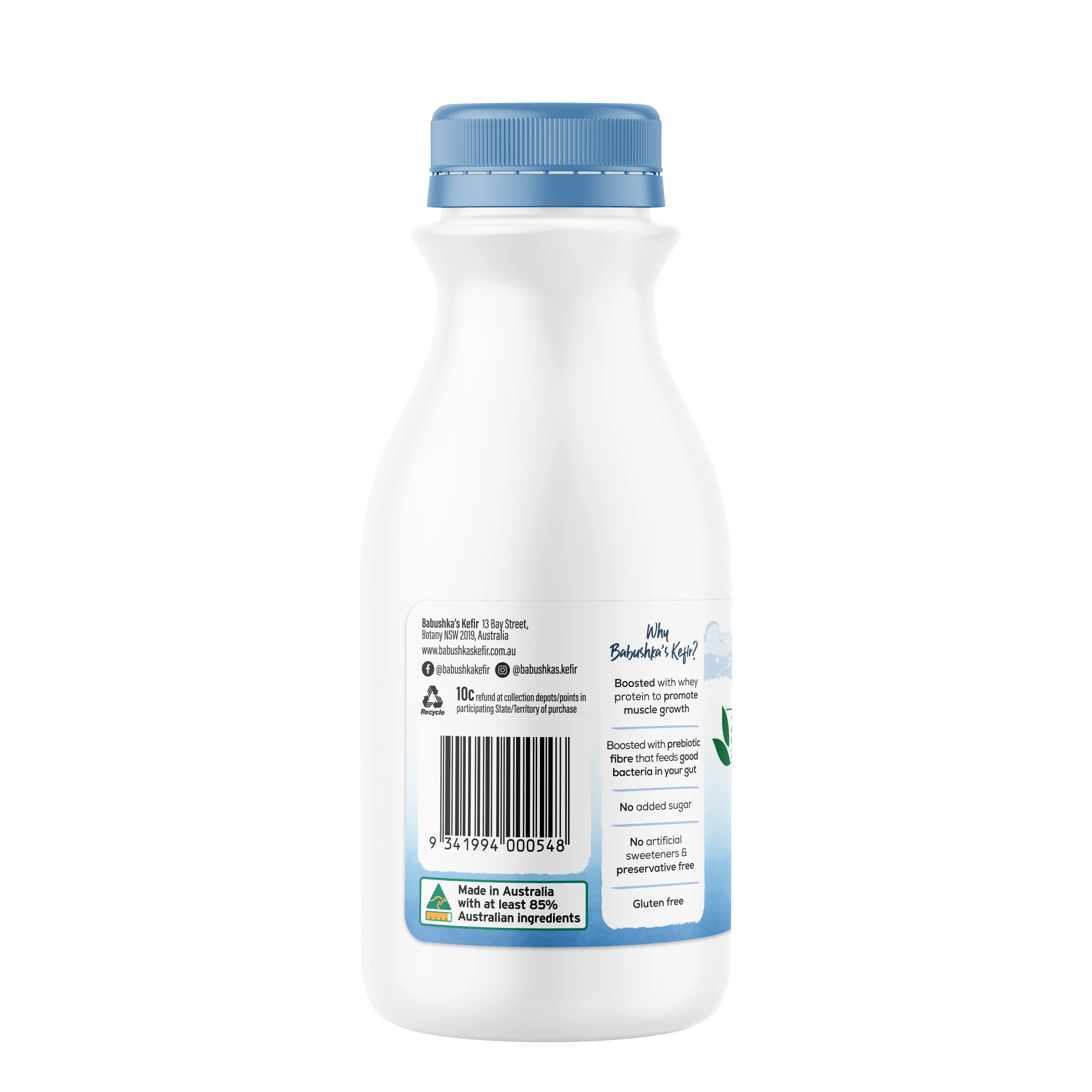 Babushka's Probiotic Kefir Organic Natural Yoghurt 500g - Image 4