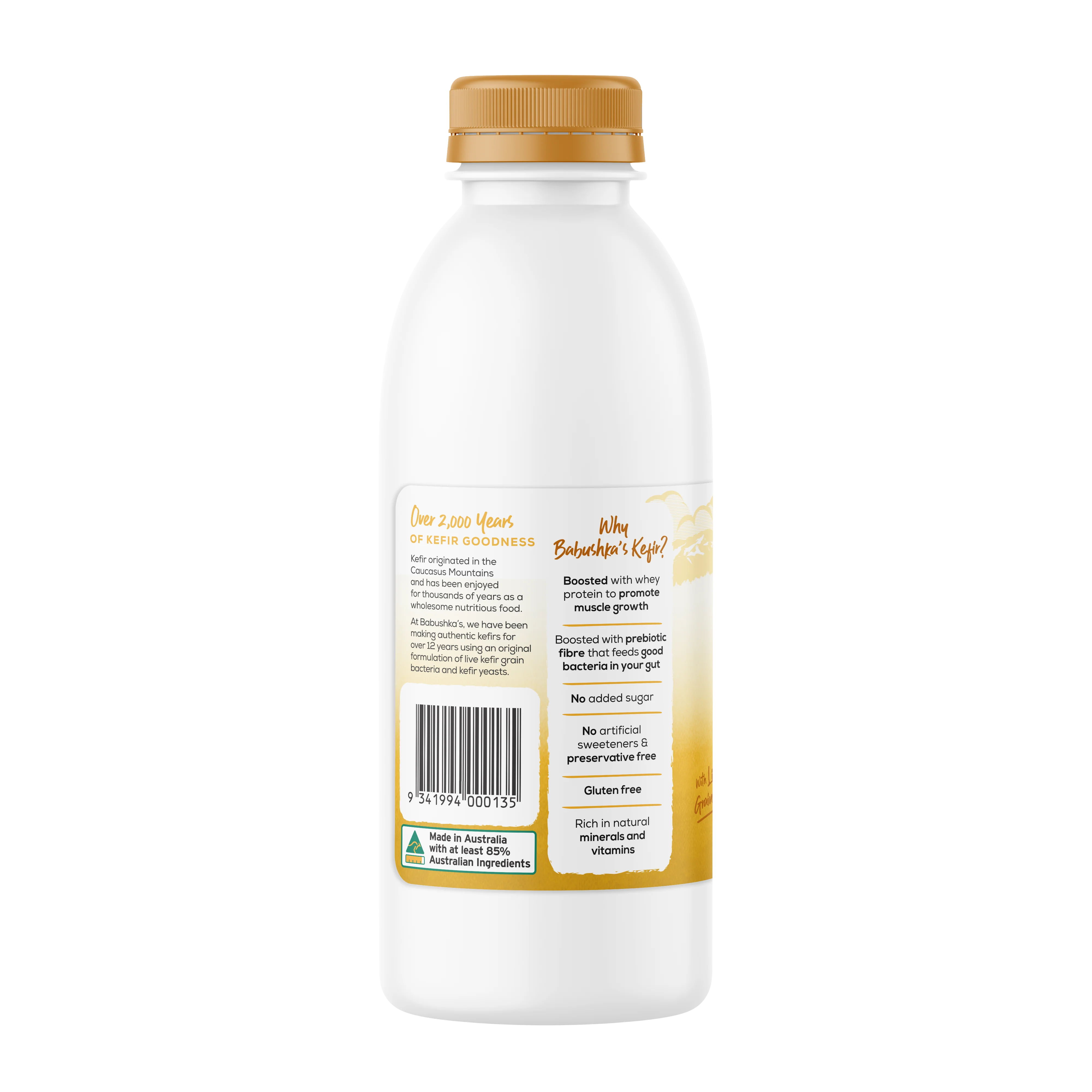 Babushka's Probiotic Kefir Natural Yoghurt Honey and Turmeric 750g - Image 2