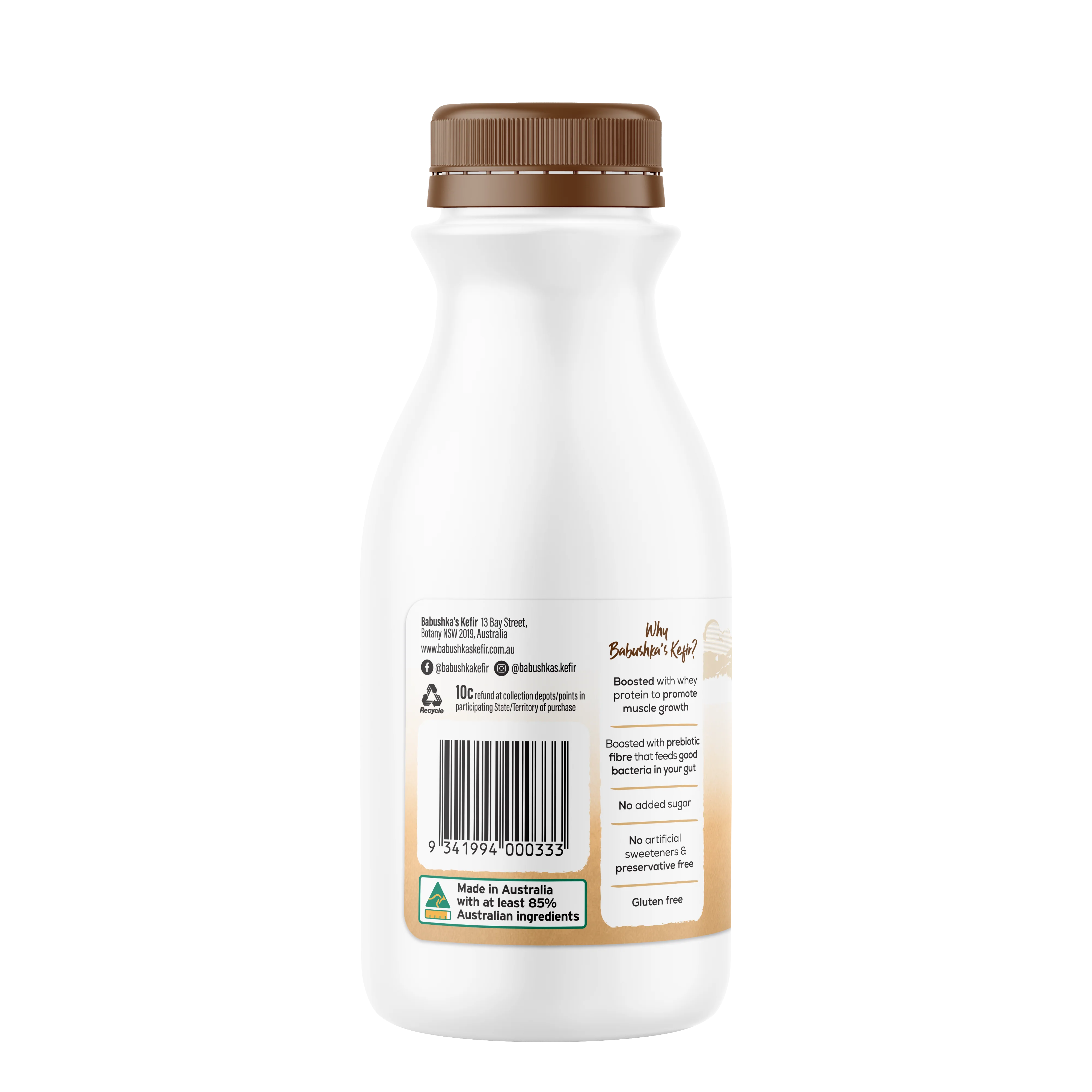 Babushka's Probiotic Kefir Natural Yoghurt Coconut 500g - Image 2