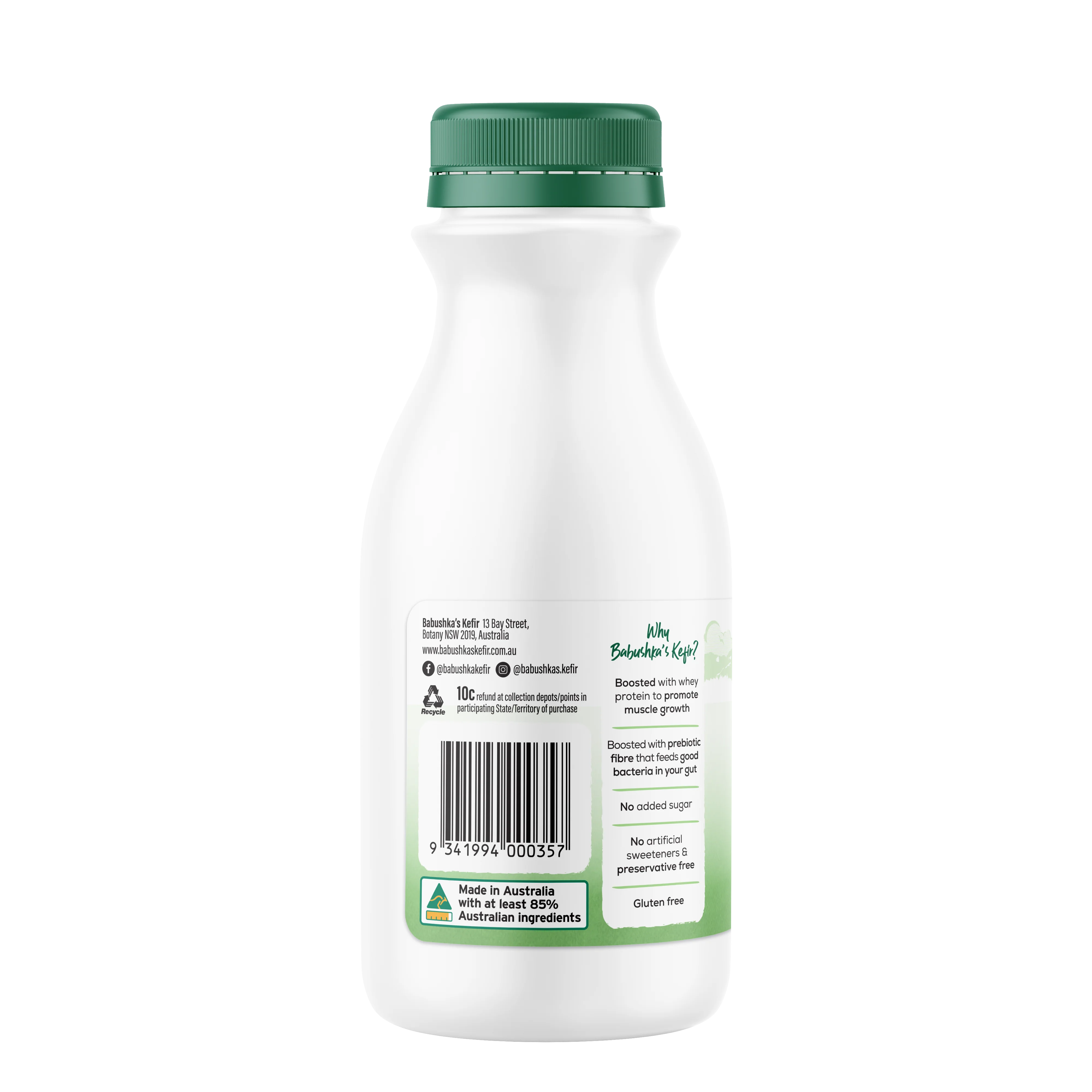 Babushka's Probiotic Kefir Natural Yoghurt 500g - Image 3