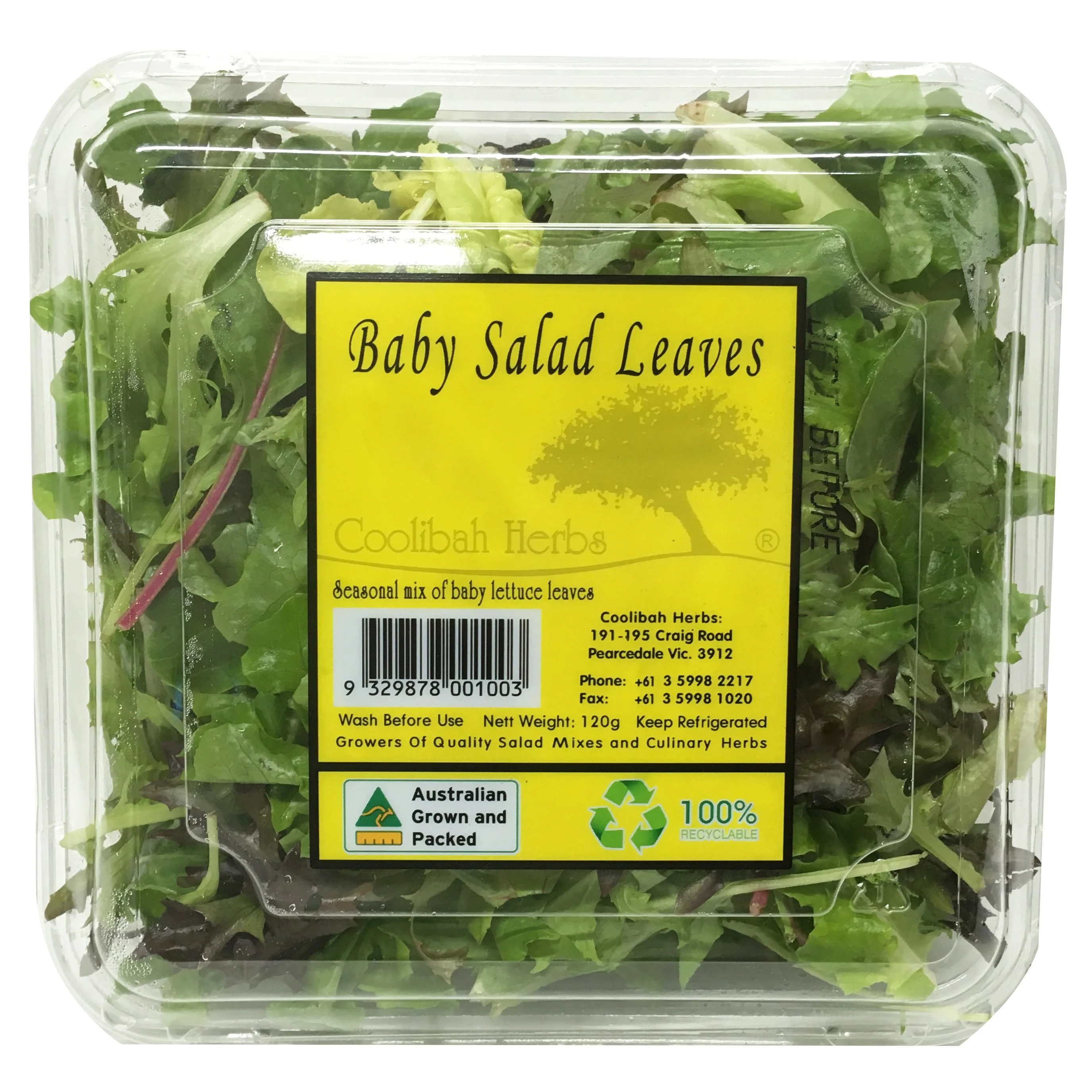 Coolibah Salad Baby Leaves Mixed min 120g