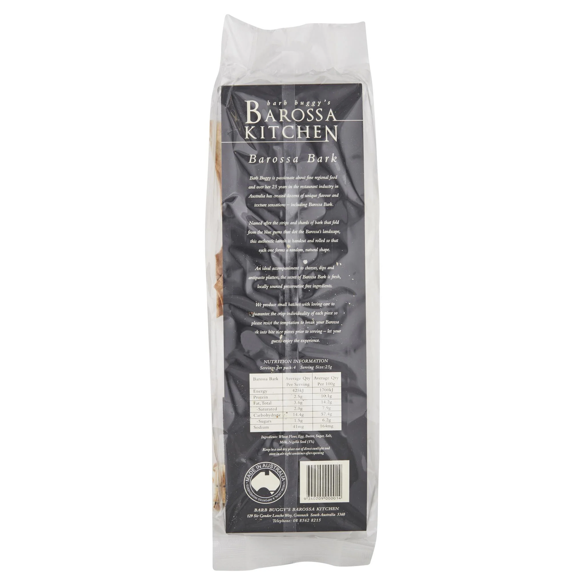 Barossa Kitchen Nigella Flatbread 100g - Image 2