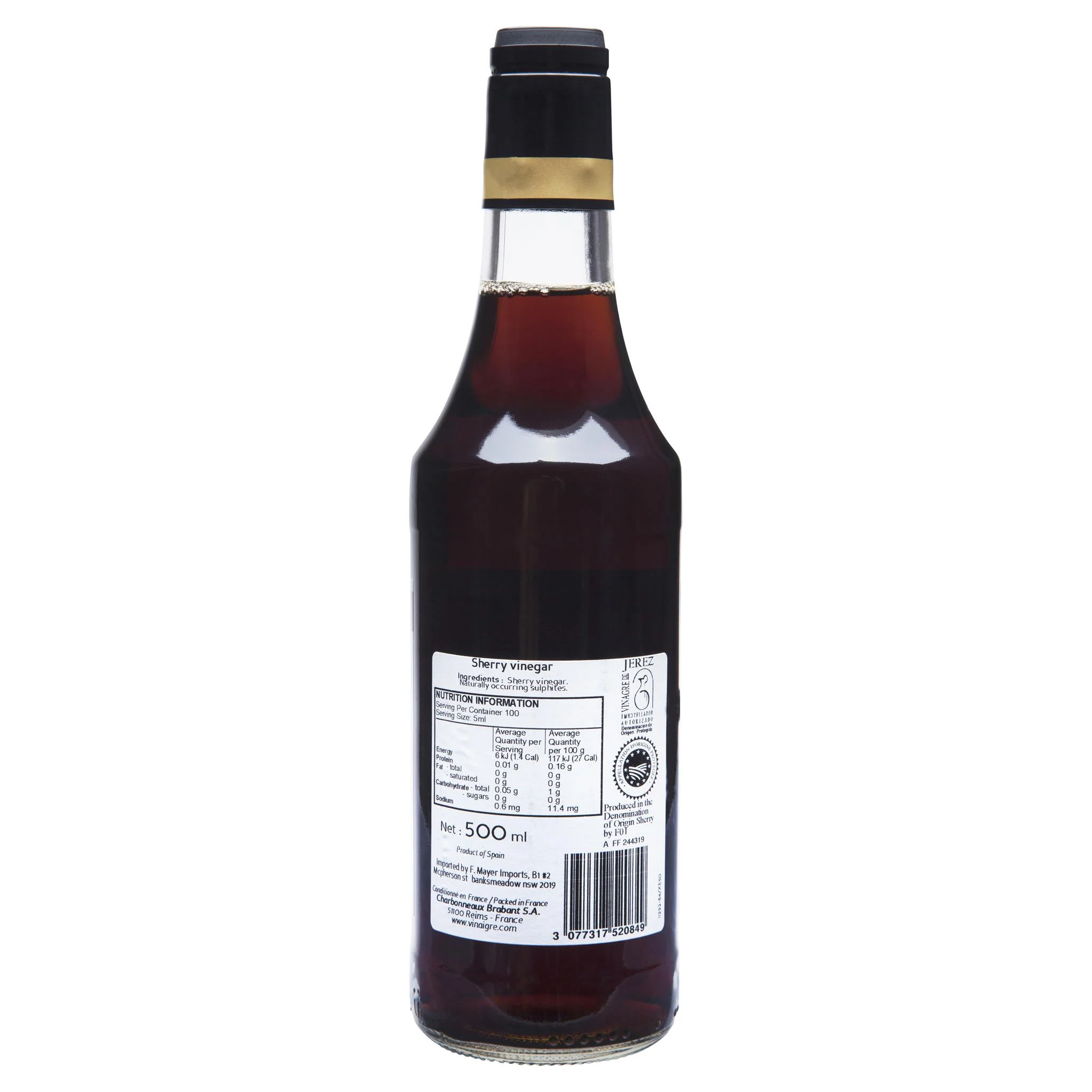 Beaufor Sherry Vinegar 500ml - Image 2