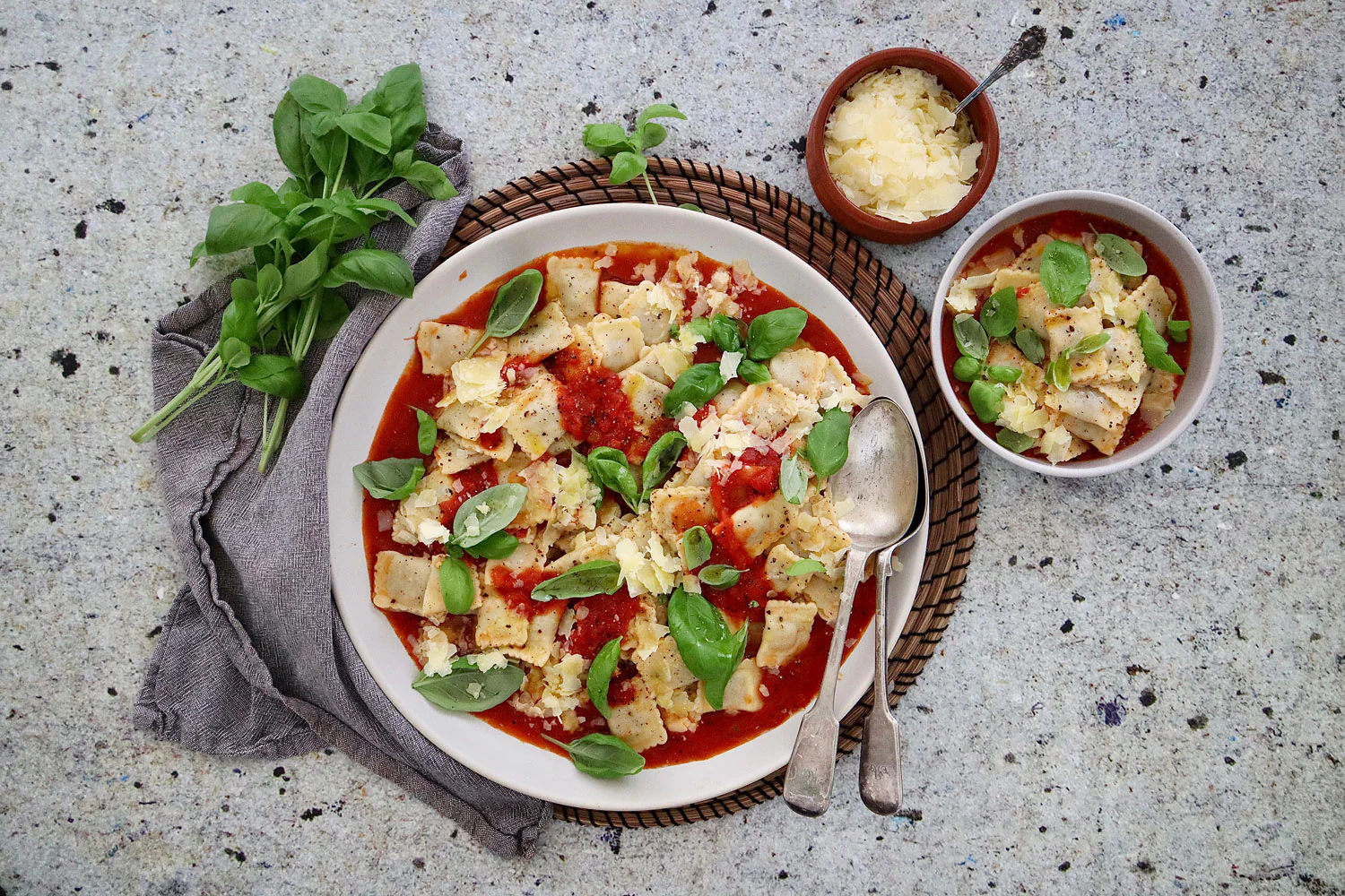 Beef Ravioli - with Tomato Basil Sauce and Parmesan - Image 2