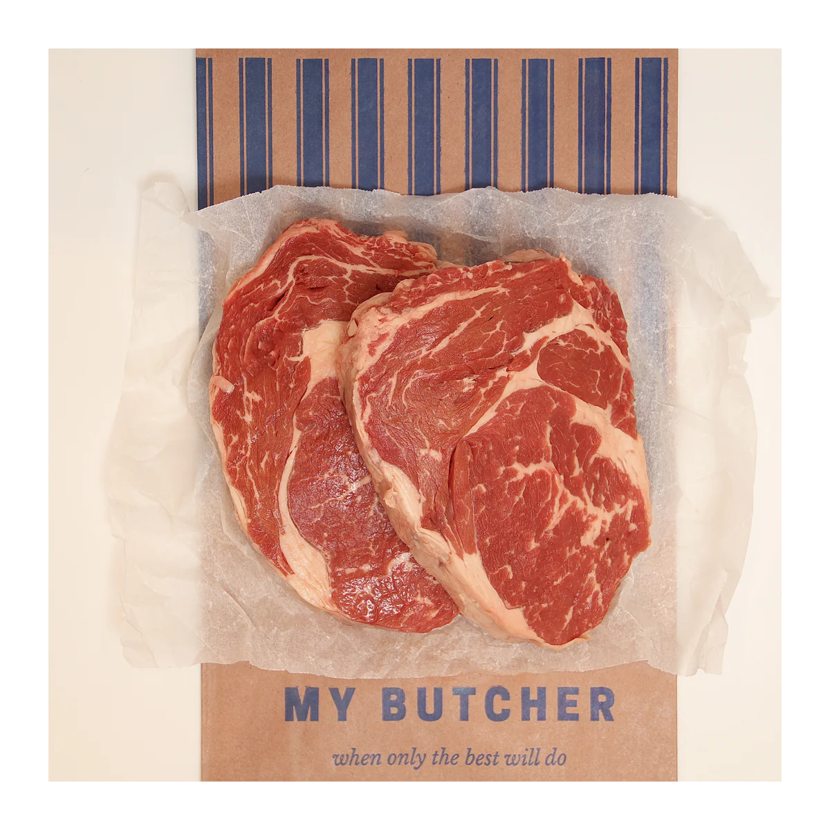 Butcher Beef Rib Eye Scotch Fillet Steak 450-700g - Image 2