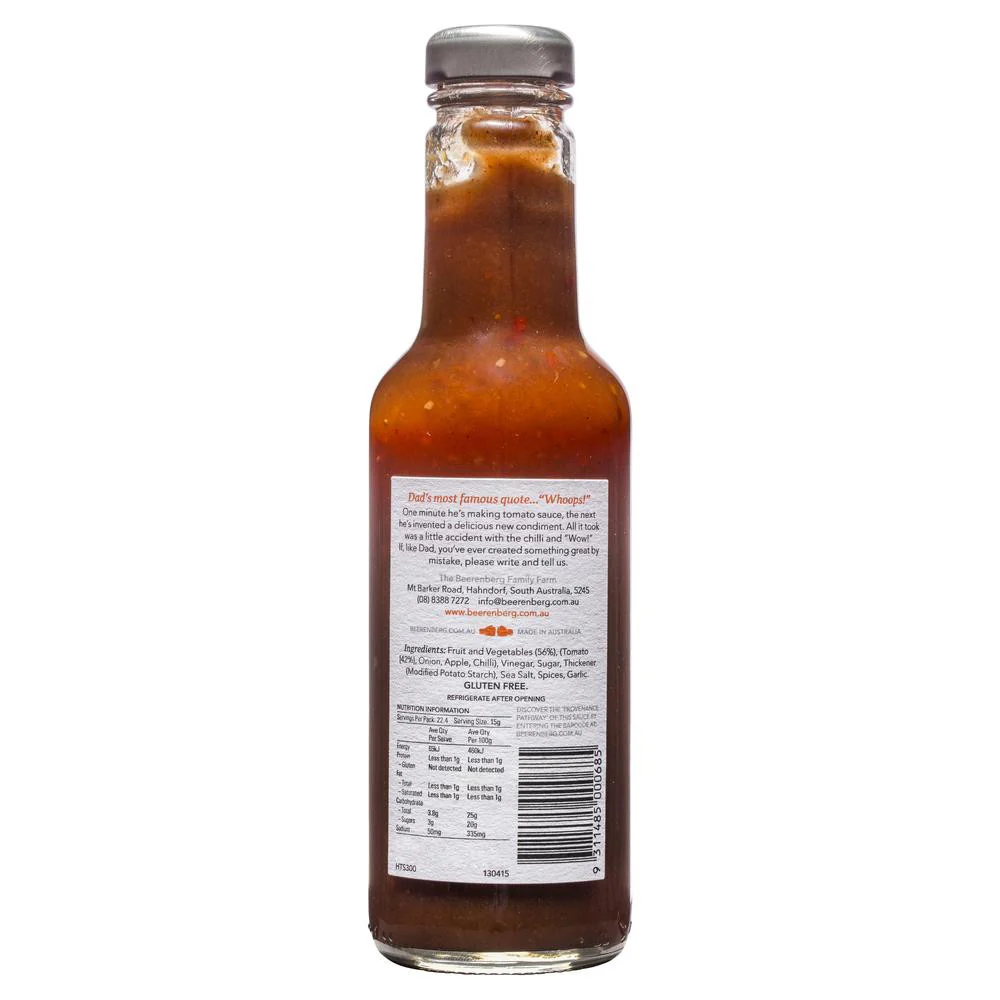 Beerenberg Hot Tomato Sauce 300ml - Image 2