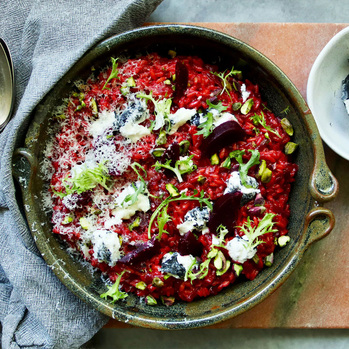 Beetroot and Goats Cheese Risotto
