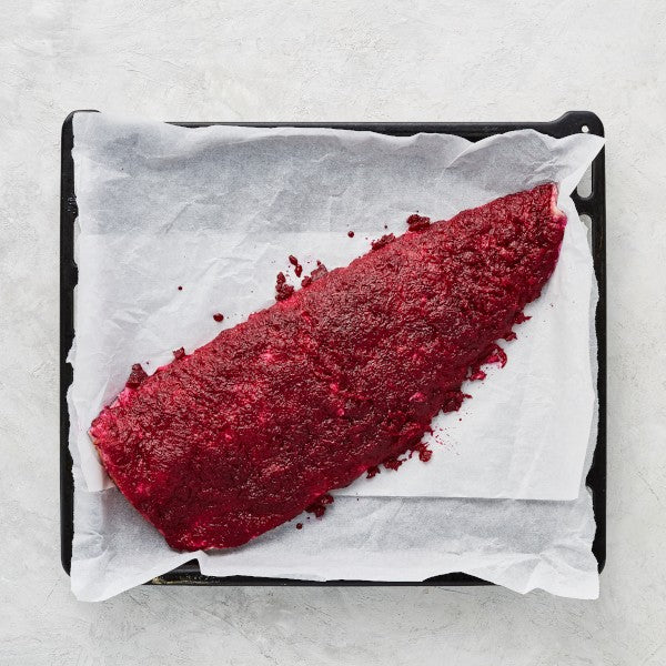 Easter Beetroot Coated Salmon with Herb Dressing and Kale Avocado Salad - Image 4