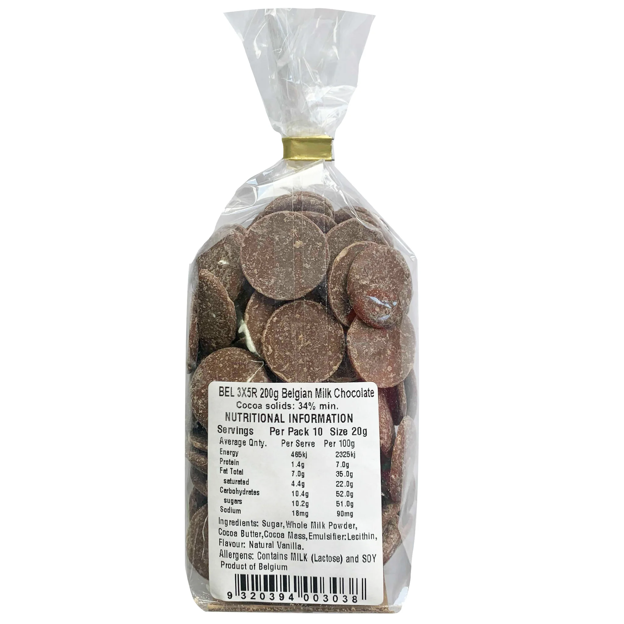 Belcolade Milk Chocolate Drops 200g - Image 2