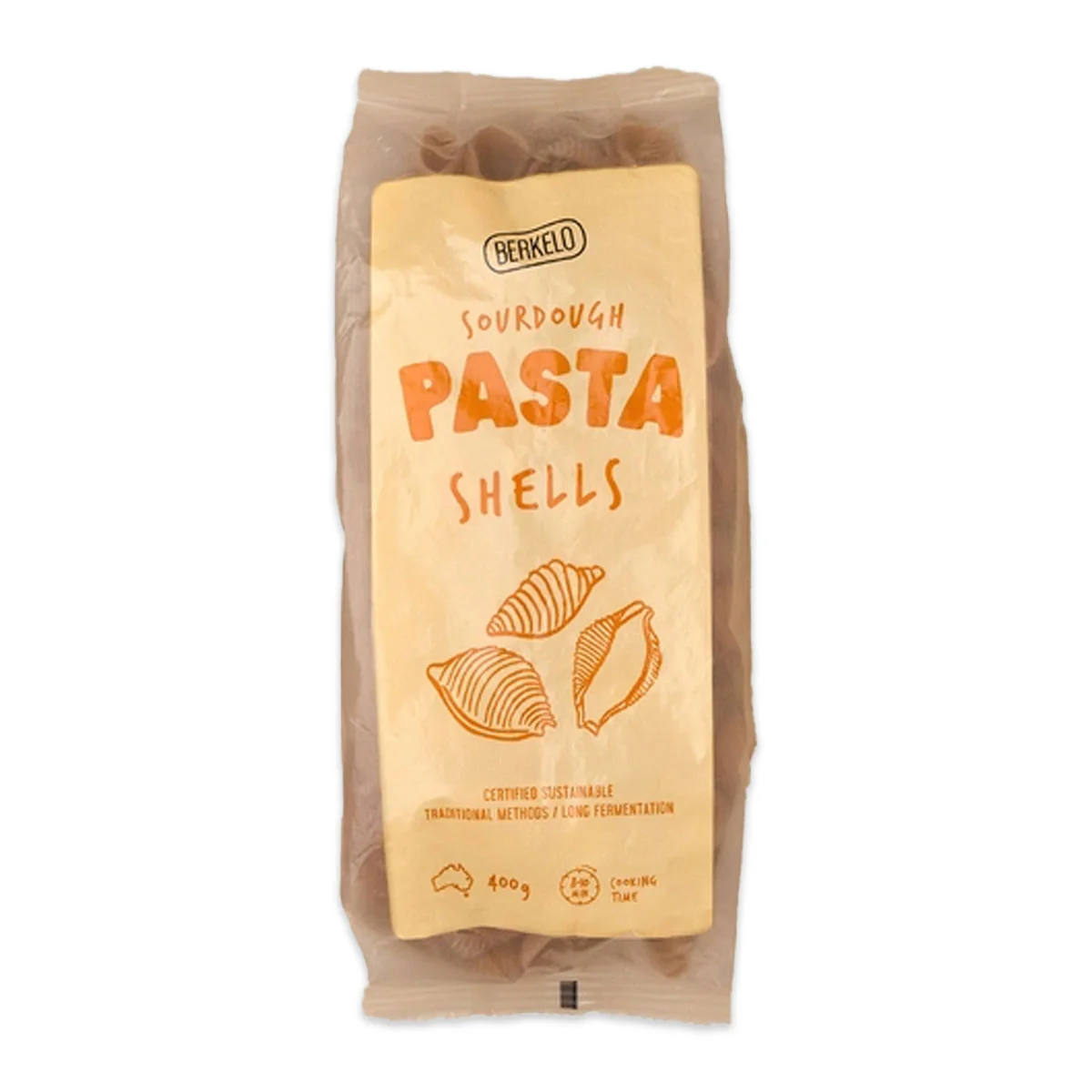 Berkelo Sourdough Pasta Shells 400g