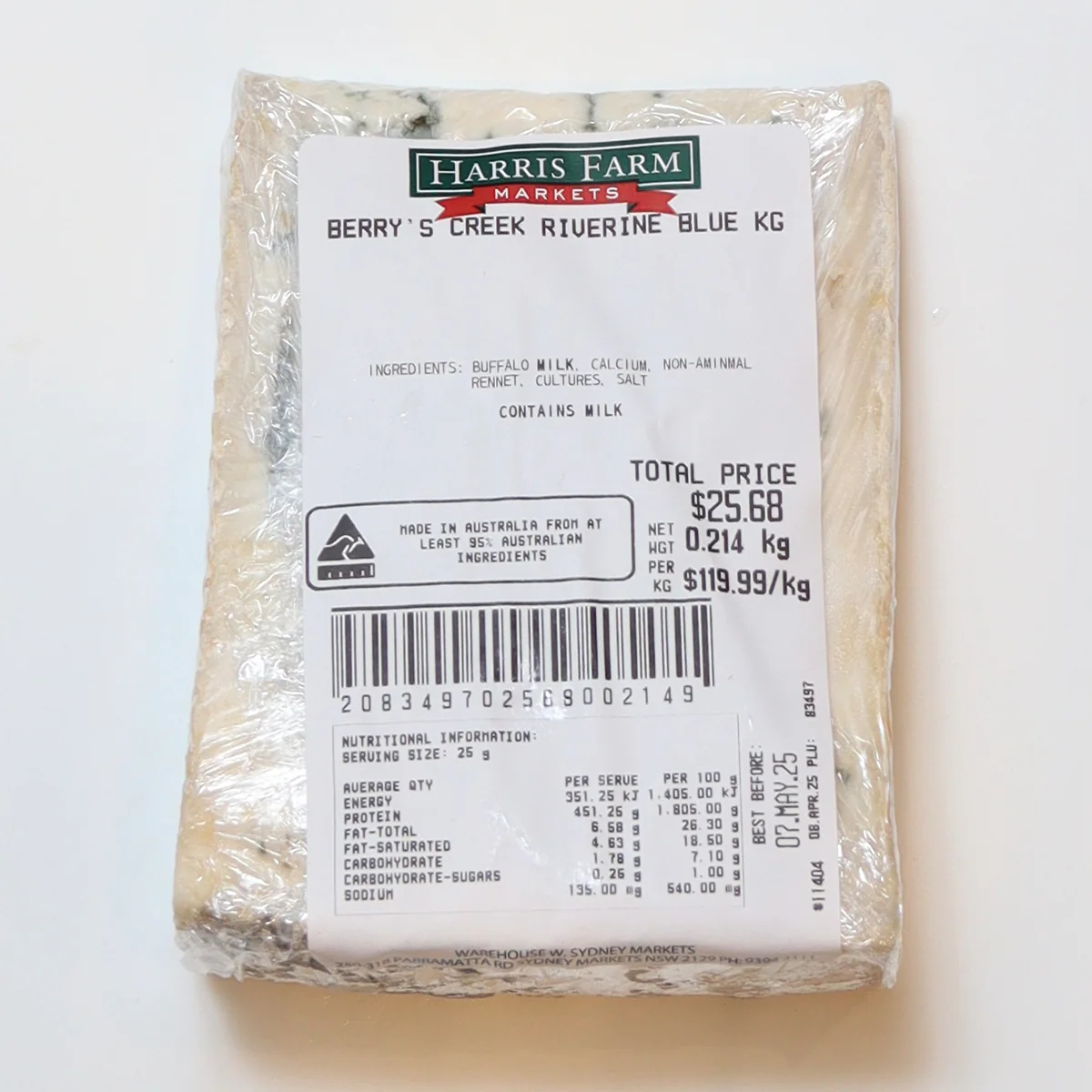 Berry's Creek Riverine Blue 140-170g