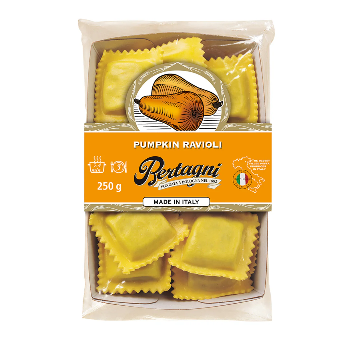 Bertagni Pumpkin Ravioli 250g