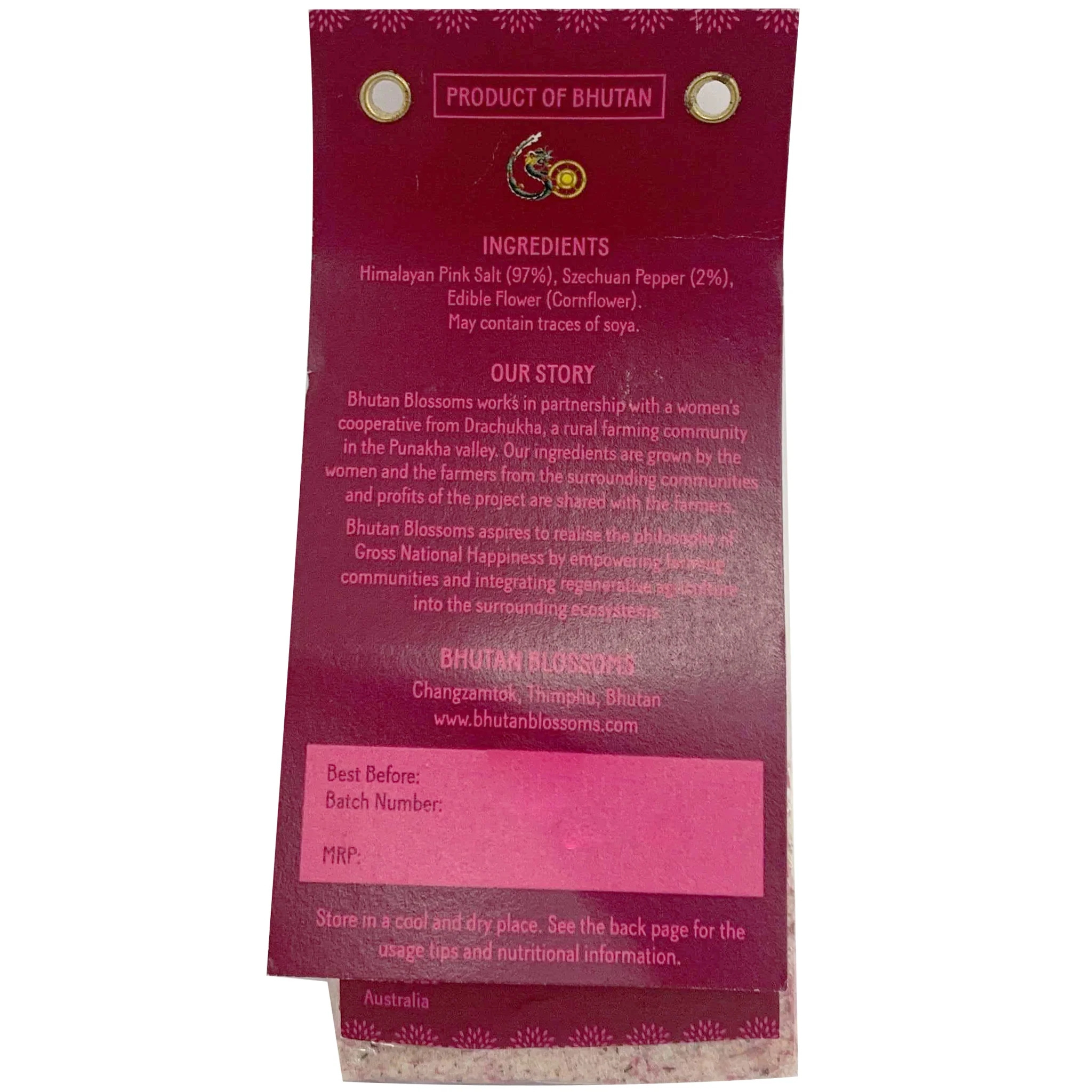 Bhutan Blossoms Szechuan Pepper Himalaya Salt Mix 100g - Image 2