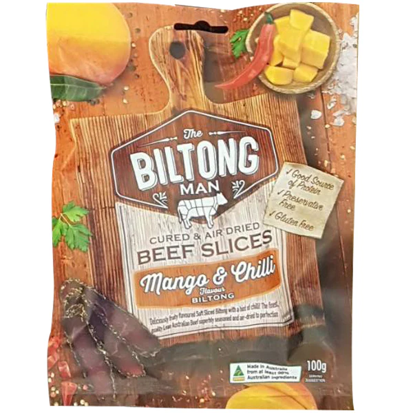 The Biltong Man Mango Chilli Beef Biltong 100g