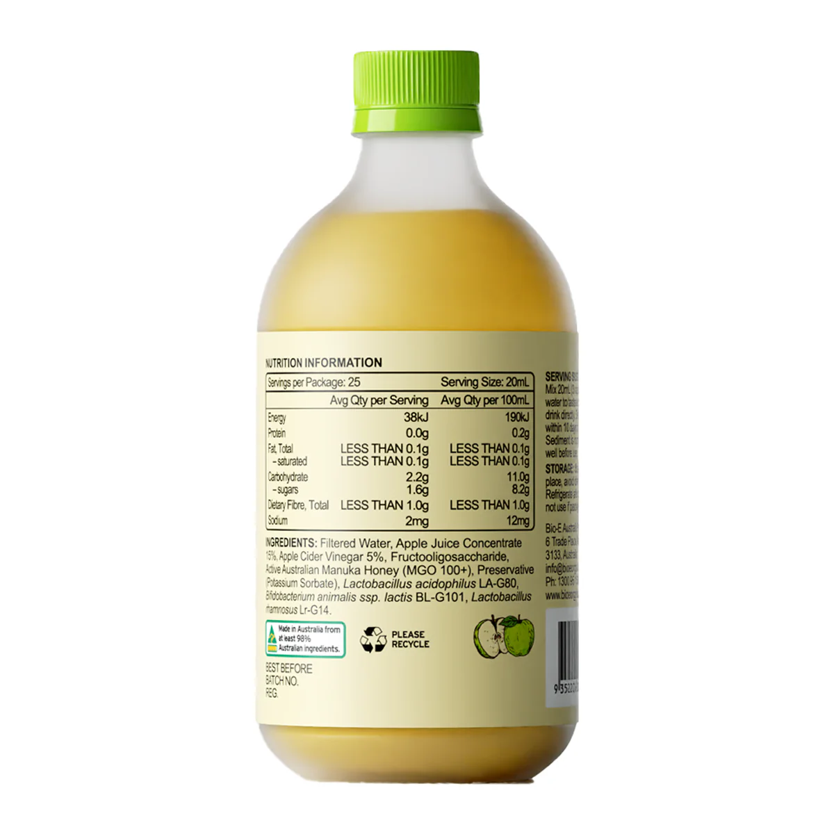 Bio-E Apple Cider Vinegar 500ml - Image 4