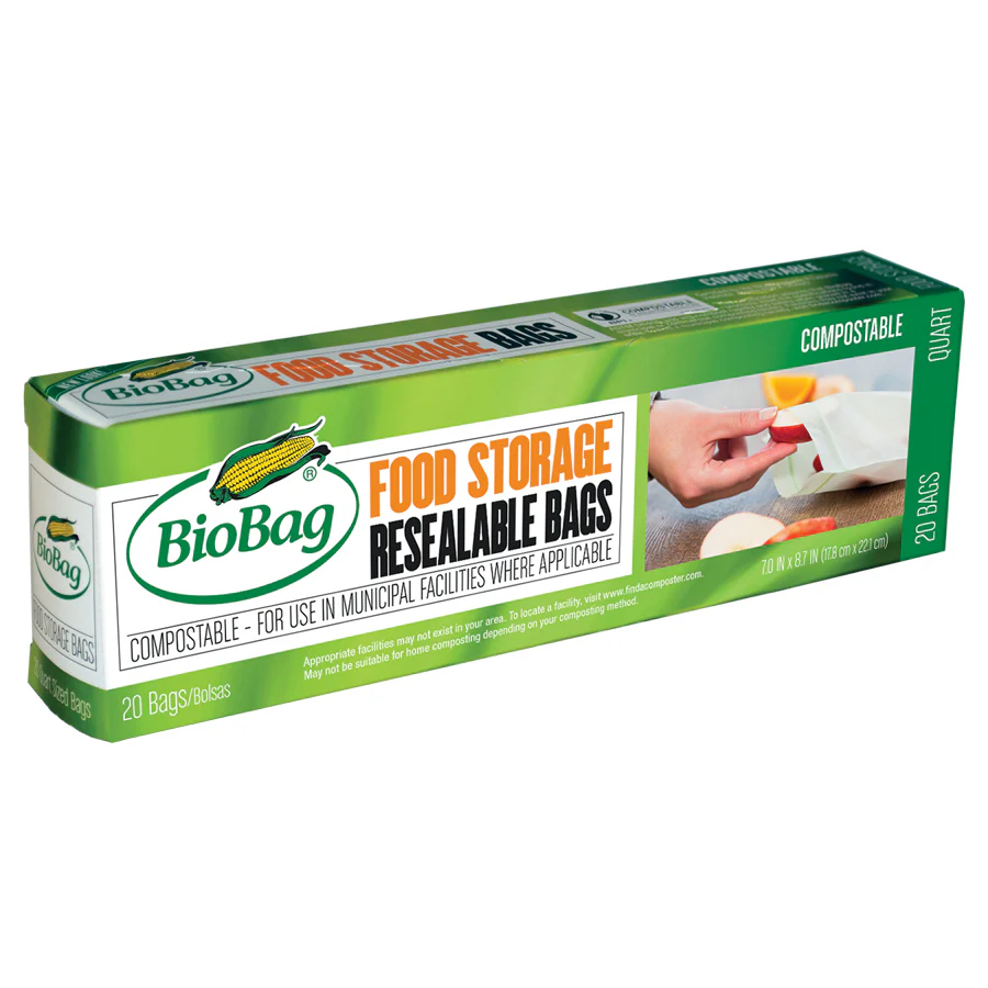 Biobag Food Storage Resealable Bags x20 - Image 2