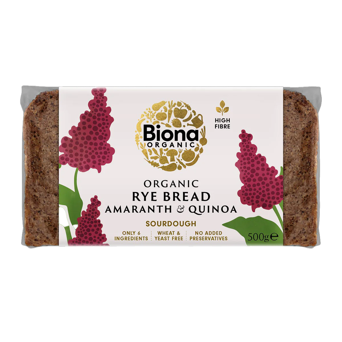 Biona Rye Bread Amaranth & Quinoa 500g