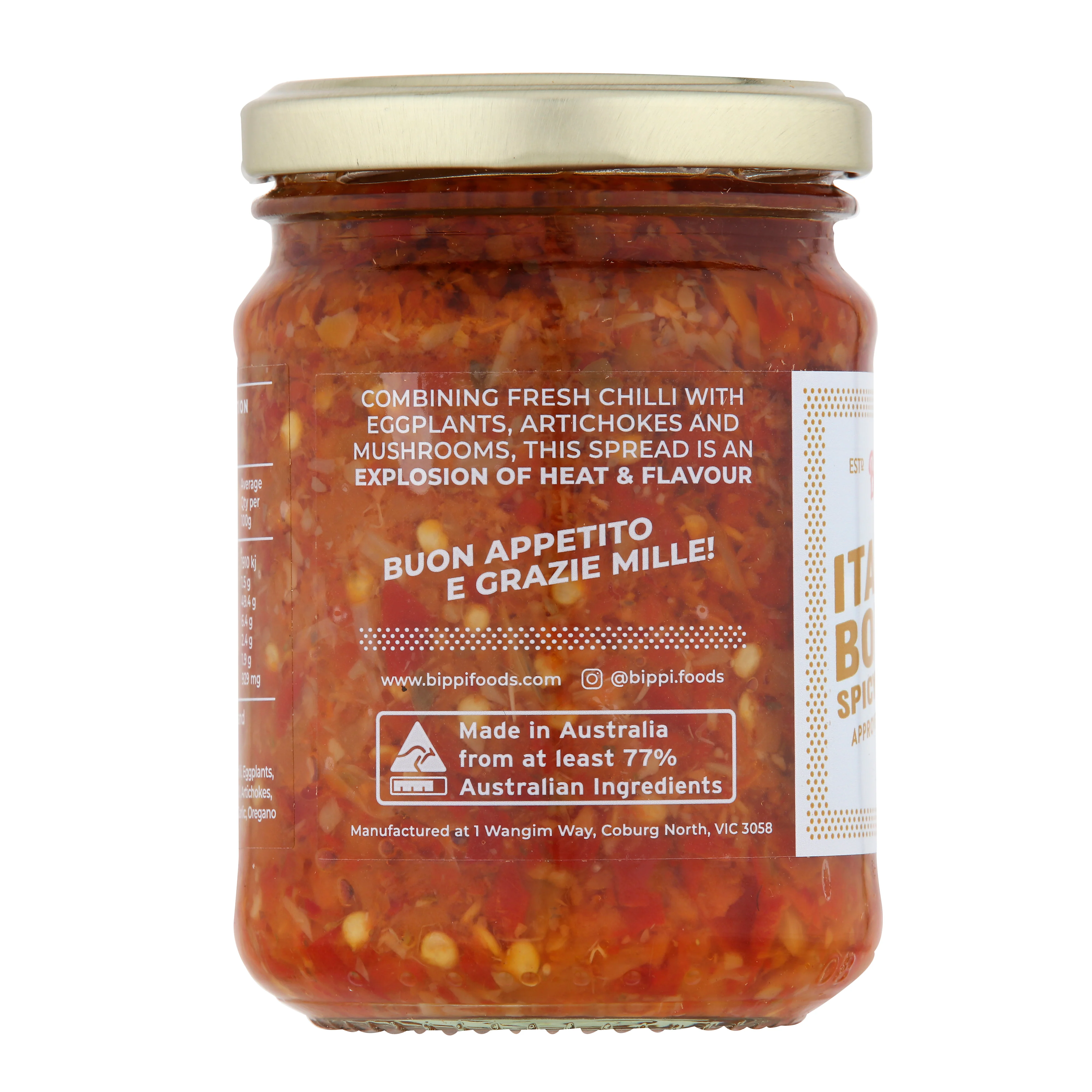 Bippi Italian Bomba Spicy Spread 240g - Image 2