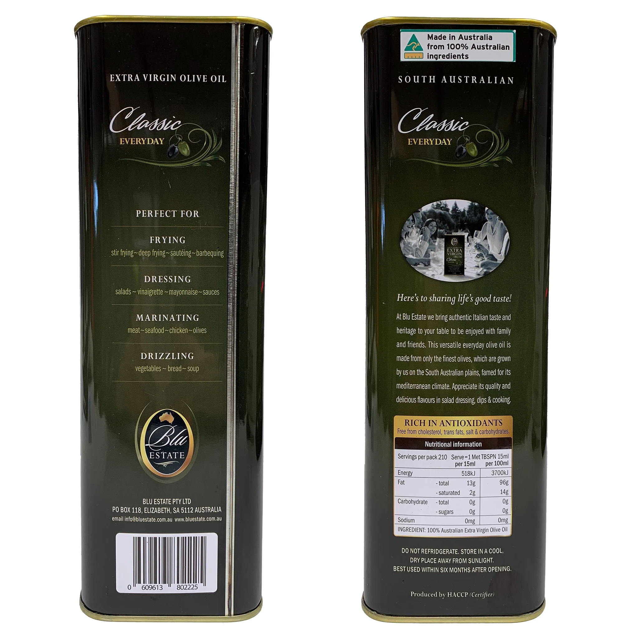 Blu Estate Extra Virgin Olive Oil Classic Everyday 3L - Image 2