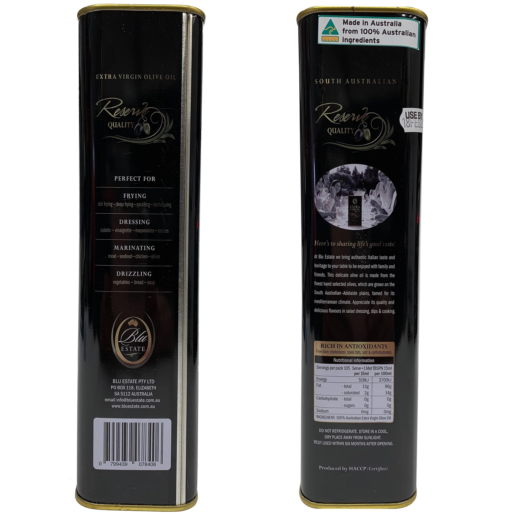 Blu Estate Extra Virgin Olive Oil Reserve Quality 1.5L - Image 2