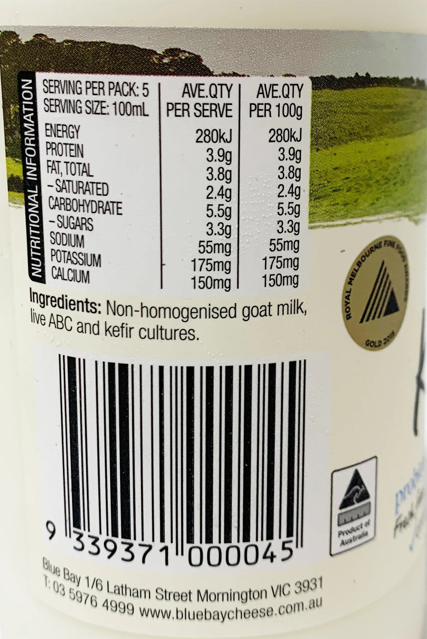 Blue Bay Goat Milk Probiotic Kefir Yoghurt 500ml - Image 2