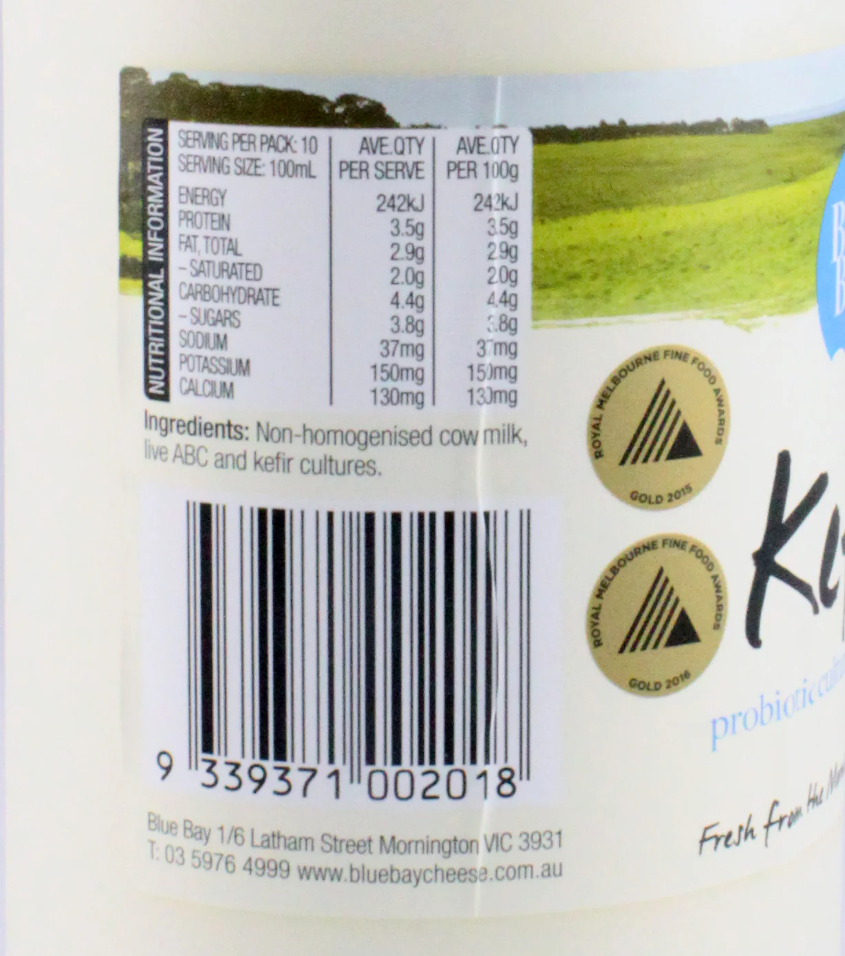 Blue Bay Milk Probiotic Kefir Yoghurt 1L - Image 3