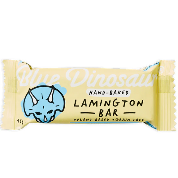 Blue Dinosaur Lamington Paleo Bar 45g