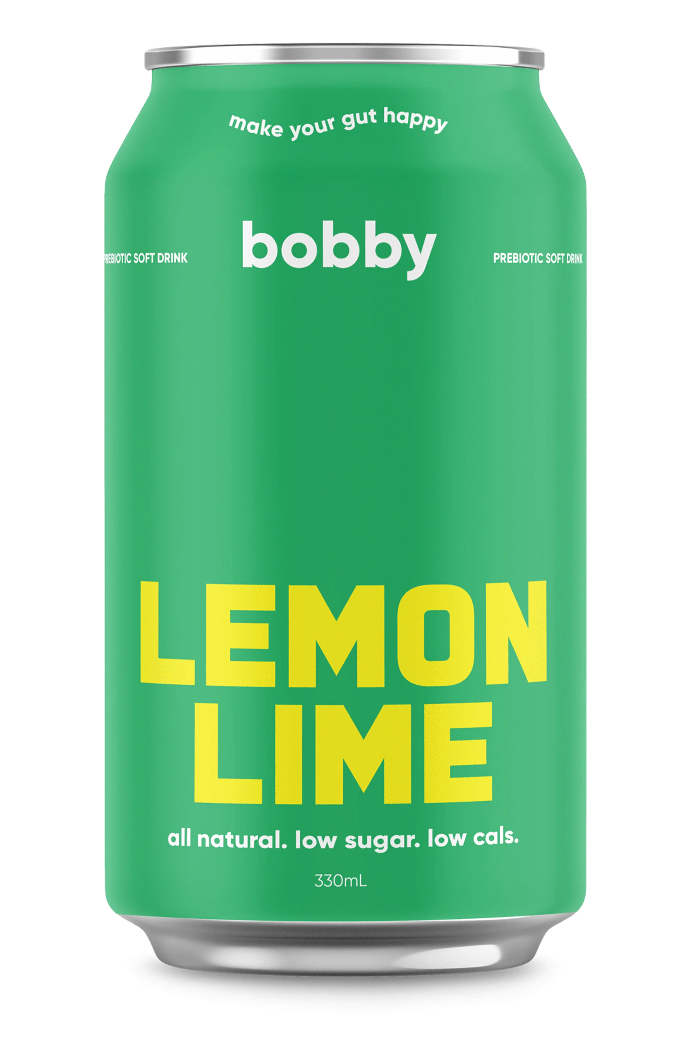 Bobby Prebiotic Soft Drink Lemon Lime 330mL - Image 2