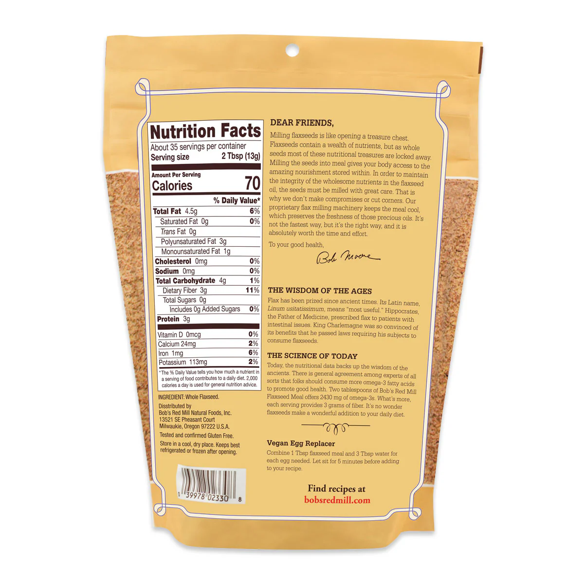 Bob's Red Mill Flaxseed Meal 453g - Image 2