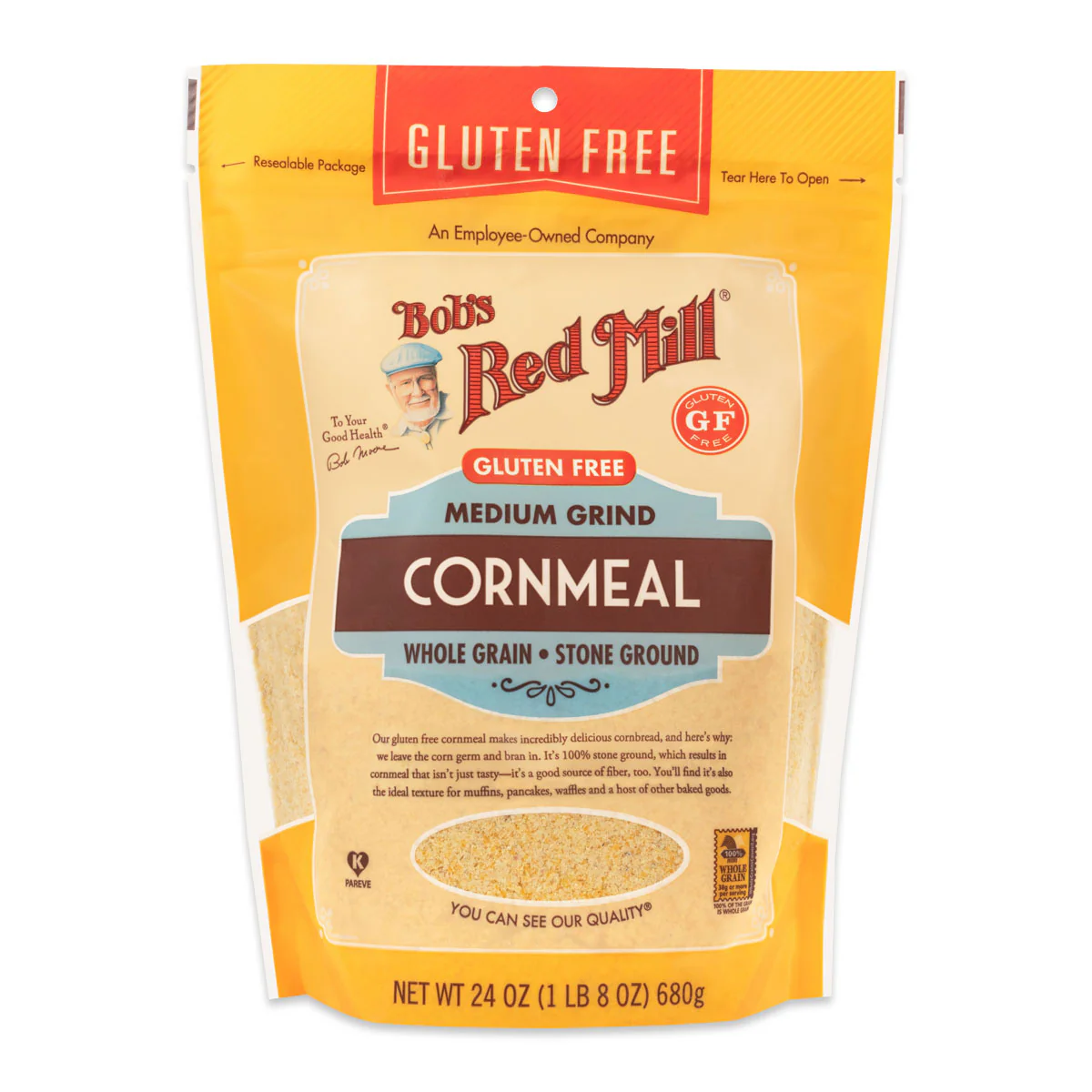 Bob's Red Mill Gluten Free Cornmeal 680g