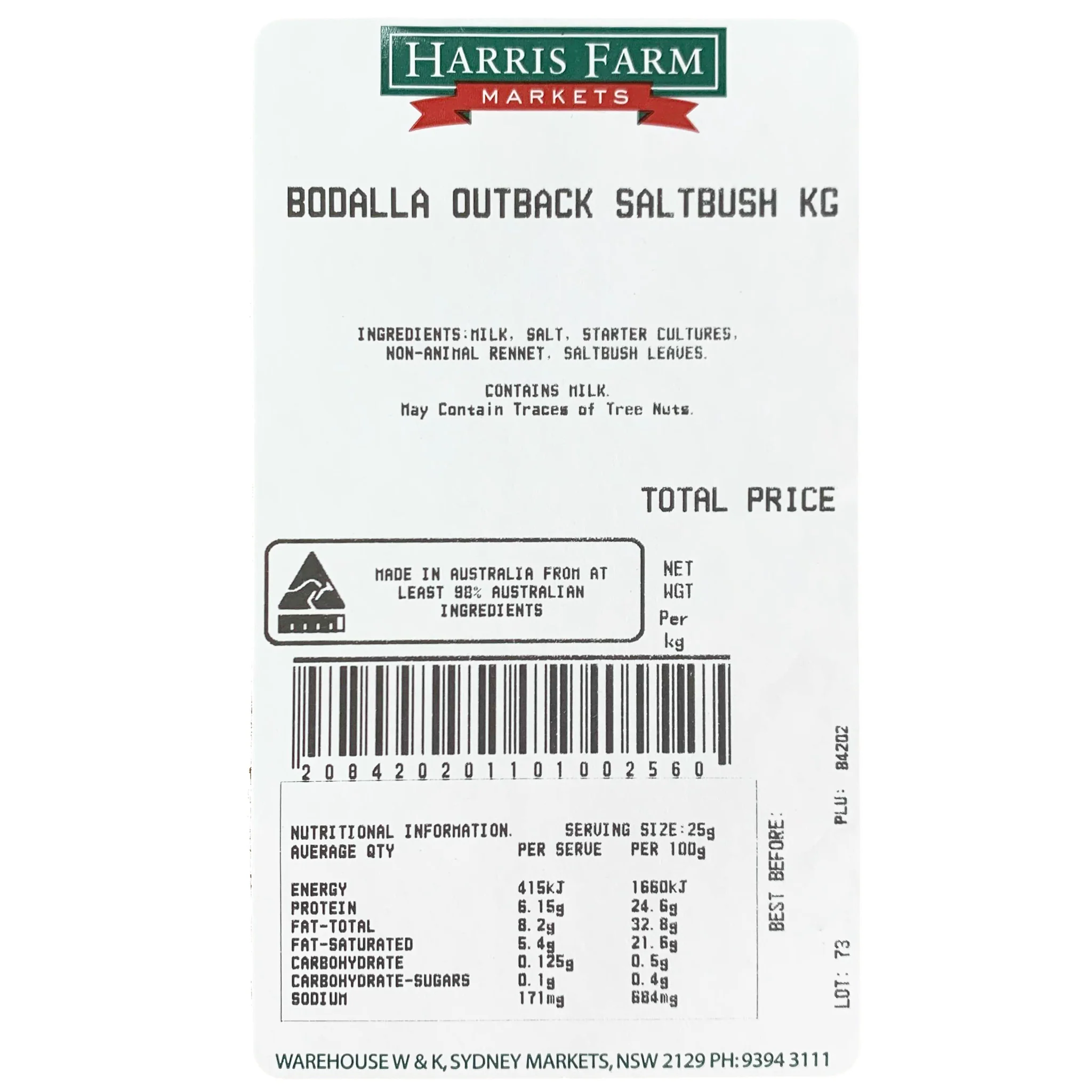 Bodalla Cheddar Outback Saltbush Cheese 230-280g - Image 2