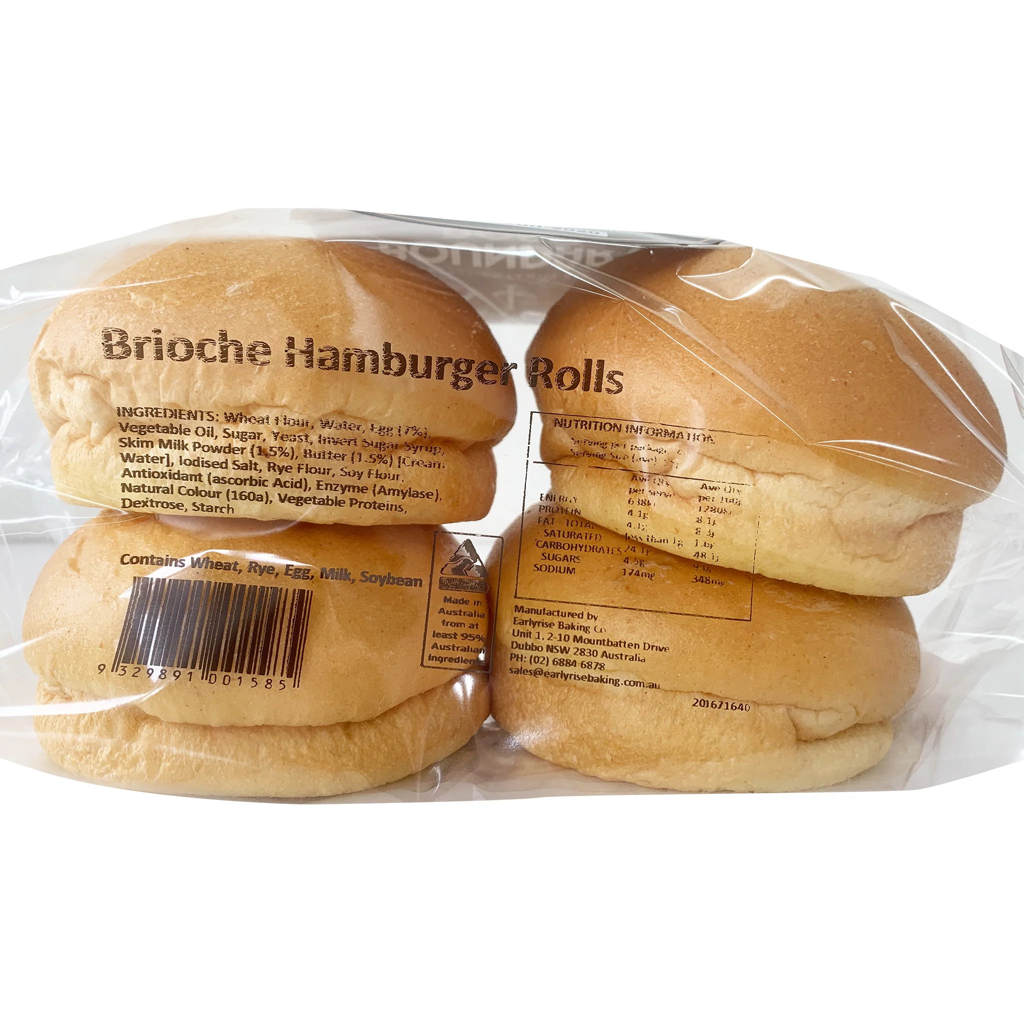 Boundary Road Brioche Burger Buns x4 - Image 3