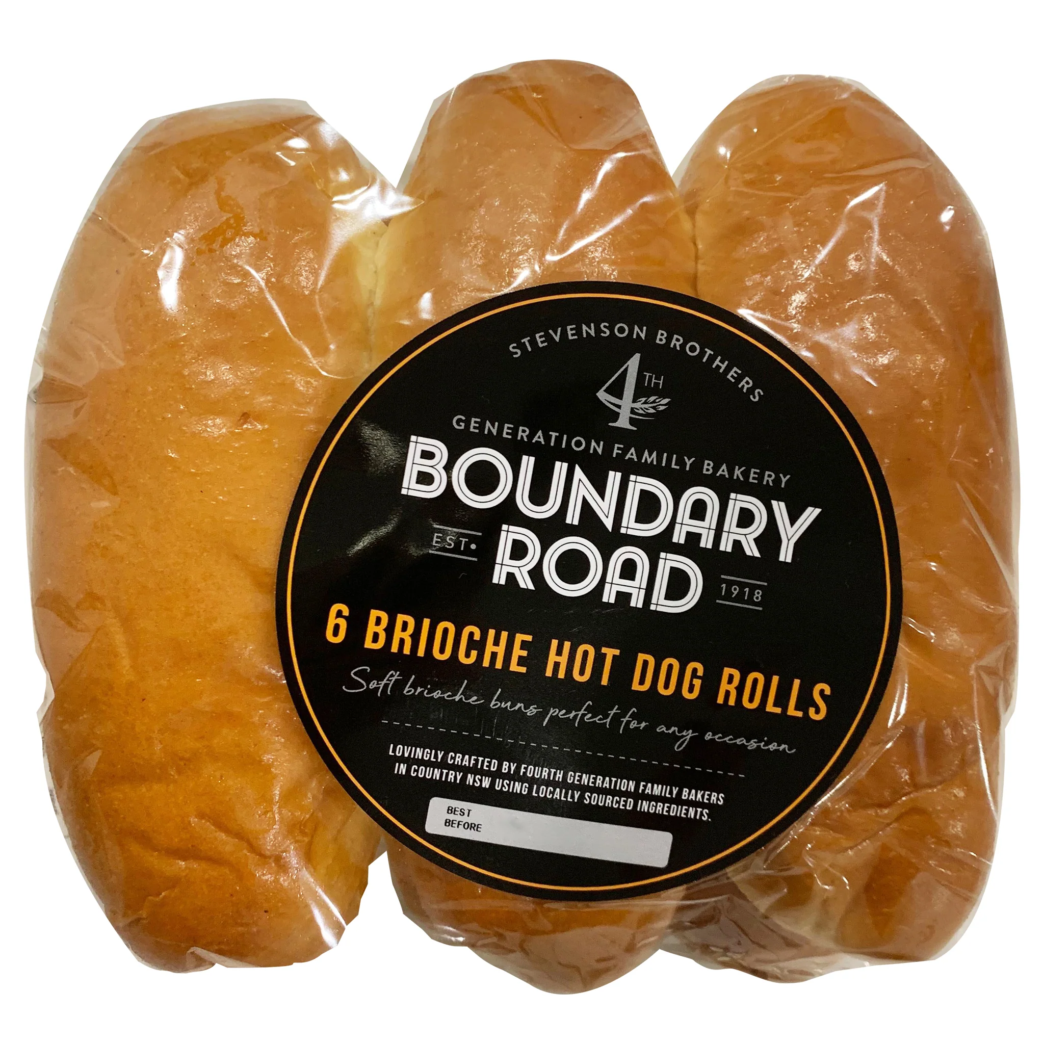 Boundary Road Brioche Hot Dog Rolls x6 - Image 2