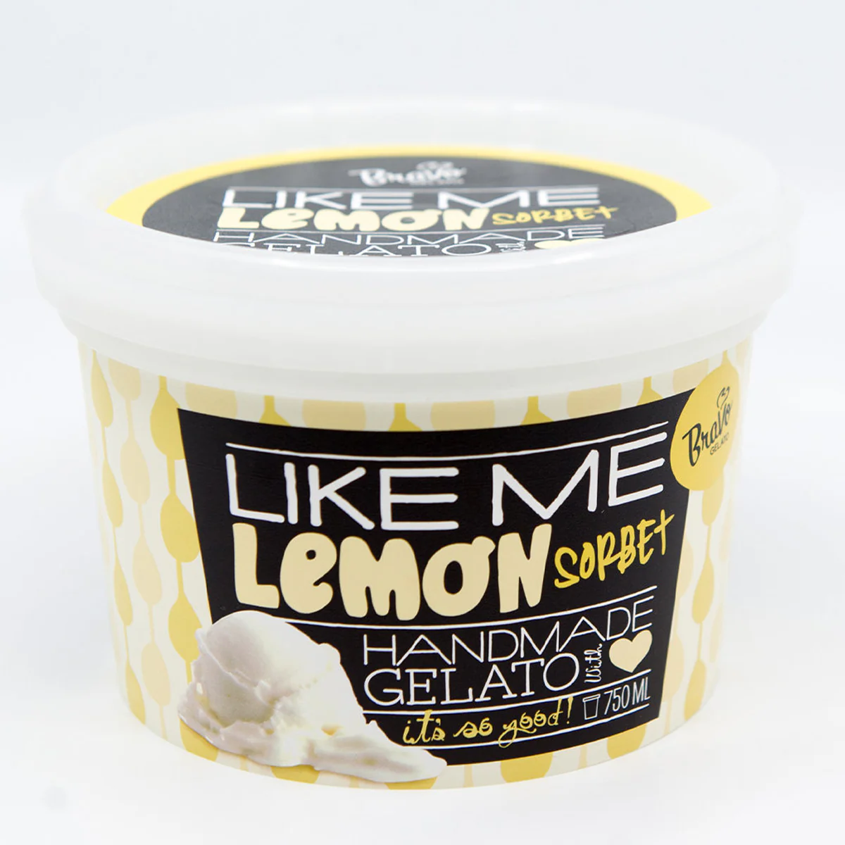 Bravo Gelato Lemon Ice Cream 750ml