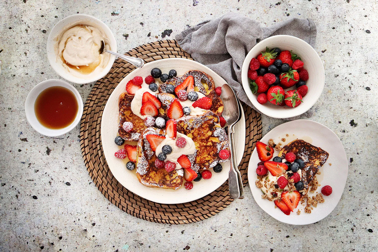 Brioche French Toast - with Cinnamon Yoghurt and Mixed Berries - Image 2