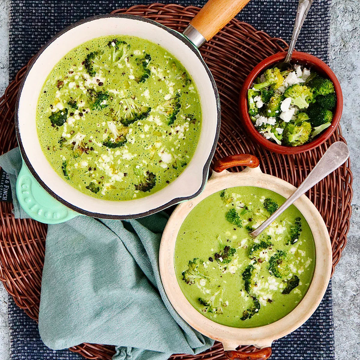 Broccoli and Feta Cheese Soup