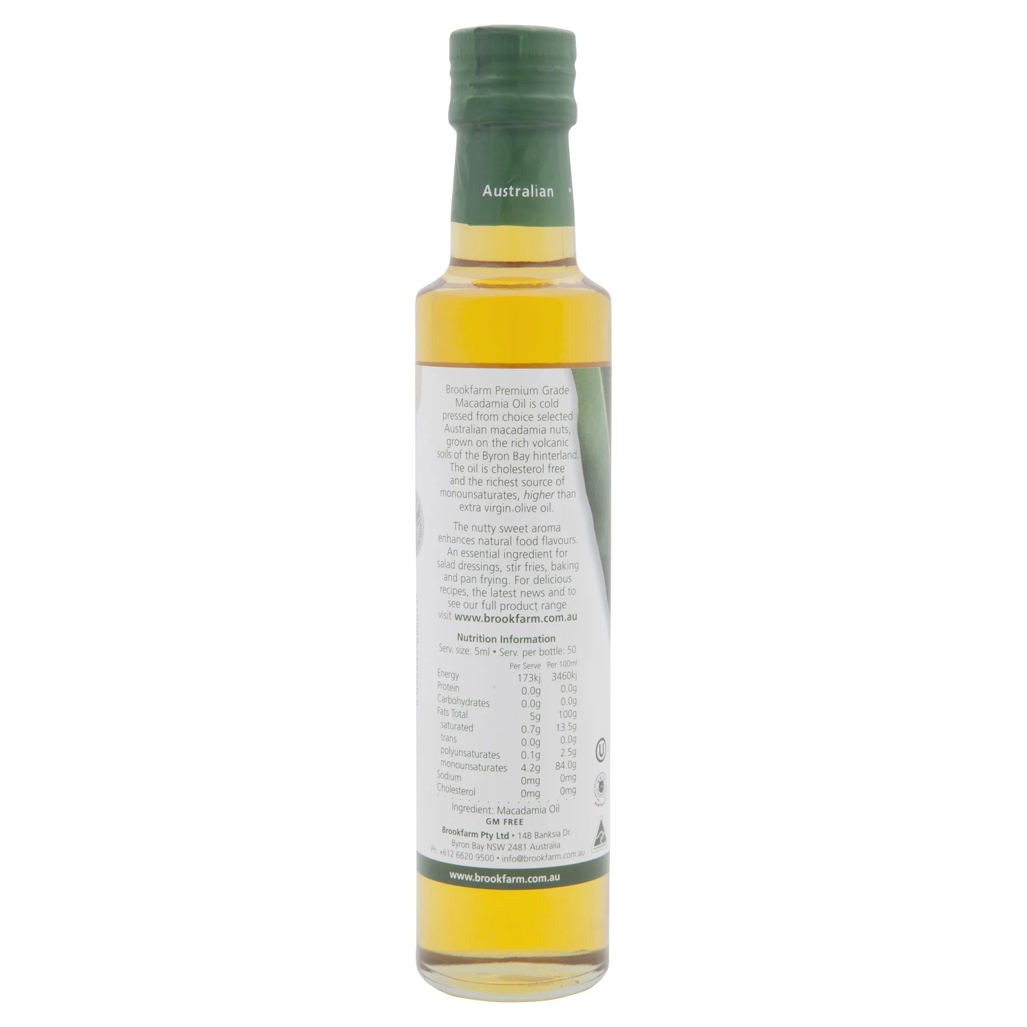 Brookfarm Macadamia Oil Premium Grade 250ml - Image 3