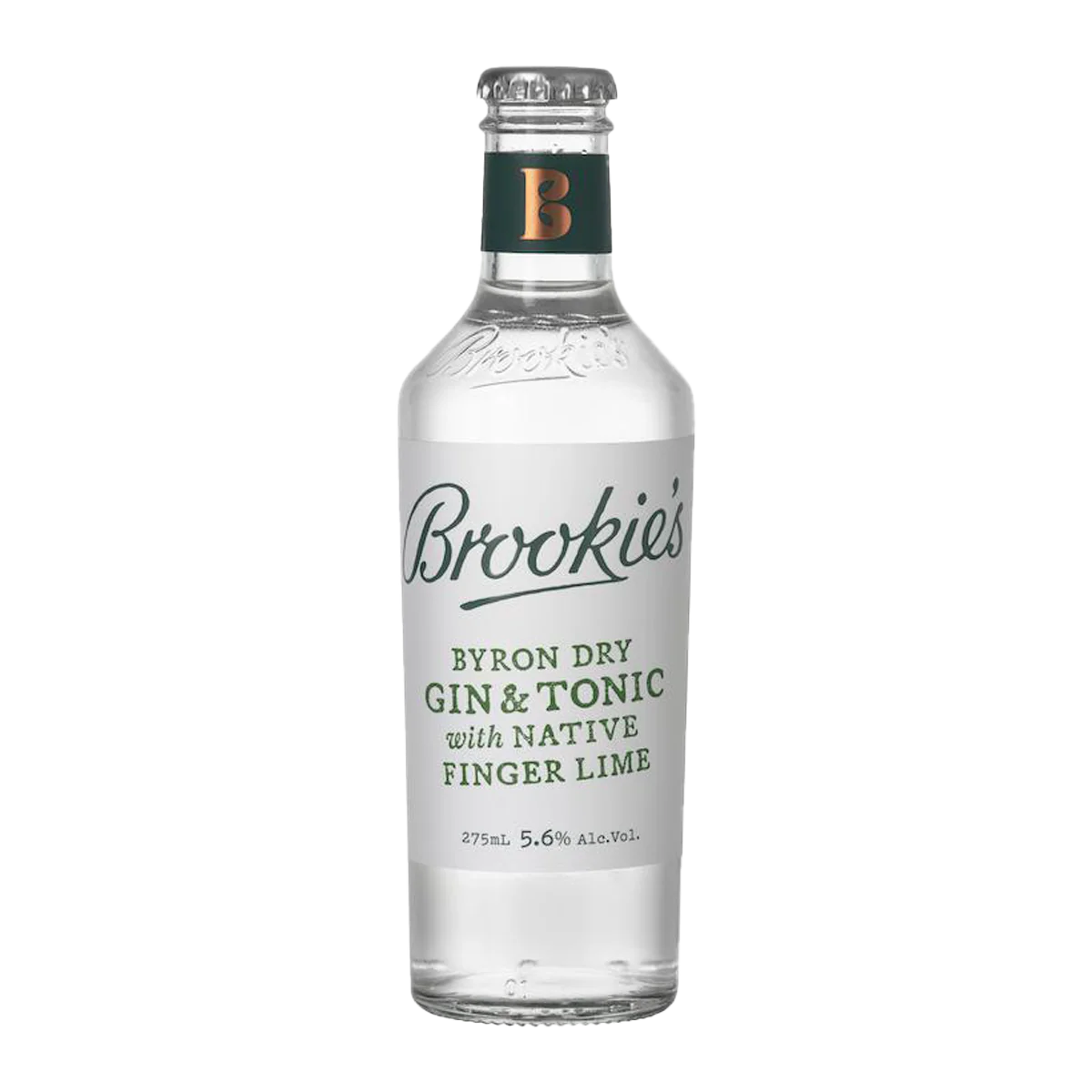 Brookie's Byron Dry Gin and Tonic with Native Finger Lime 4 x 275ml - Image 2
