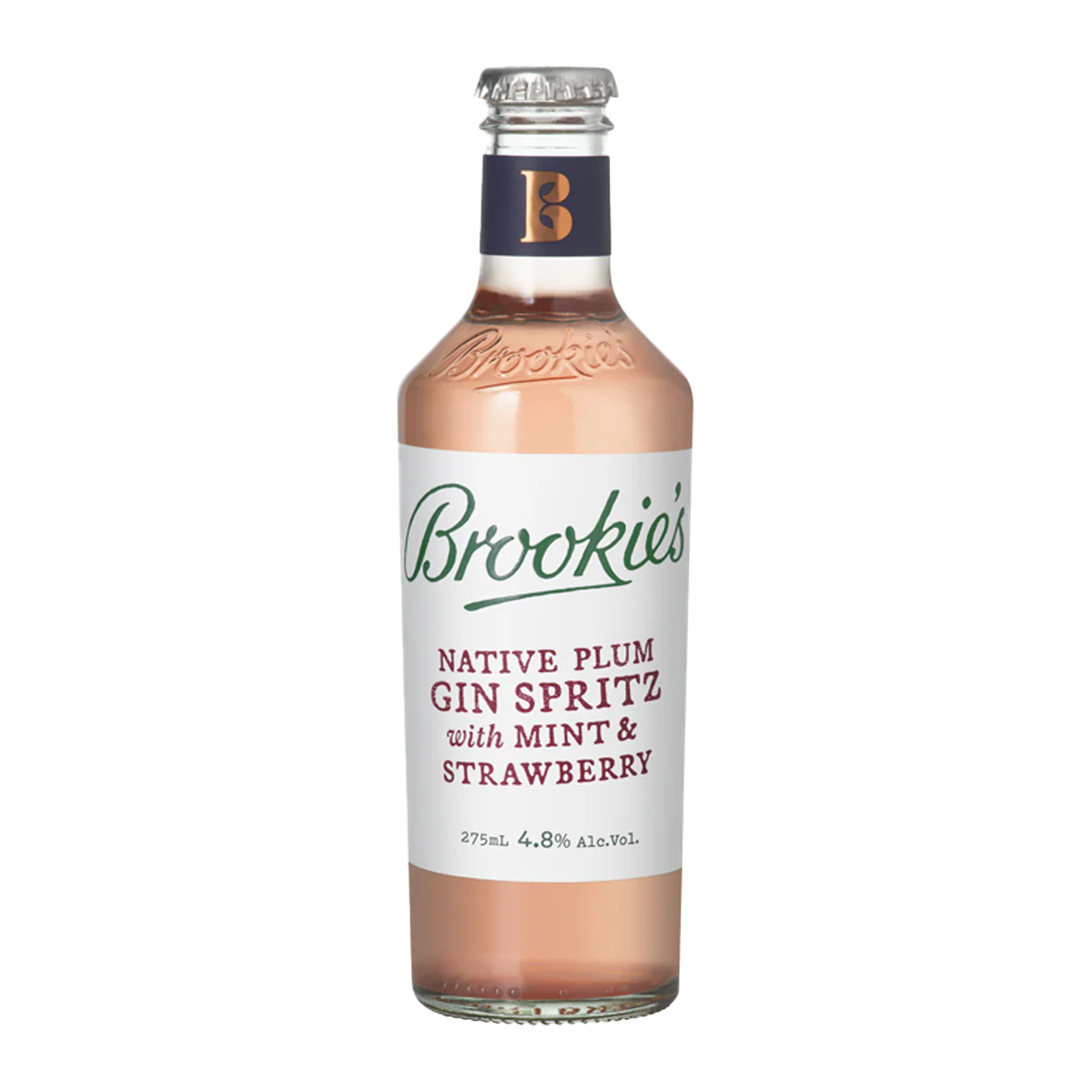 Brookie's Gin Spritz Native Plum with Mint and Strawberry 4 x 275ml - Image 2