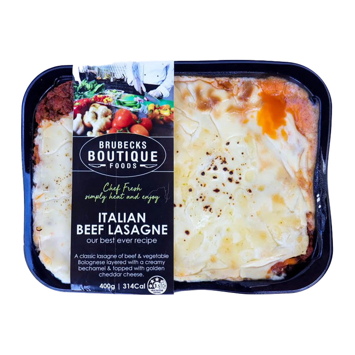 Brubecks Boutique Foods Italian Beef Lasagne 400g