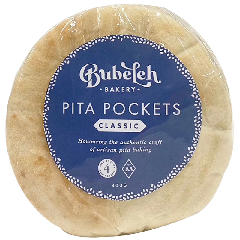 Bubeleh Bakery Classic Pita Pockets x4 400g - Image 2