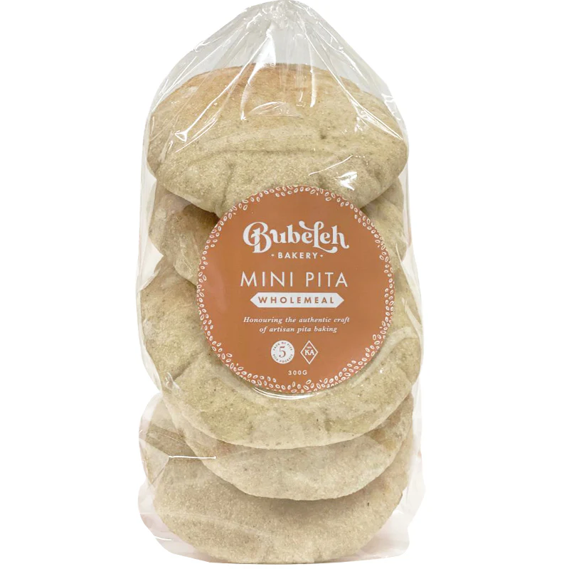 Bubeleh Bakery Wholemeal Mini Pita x5 300g - Image 2